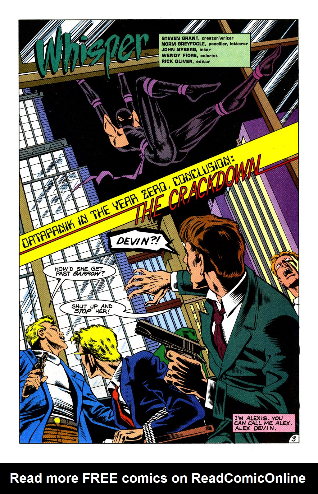 Read online Whisper (1986) comic -  Issue #3 - 5
