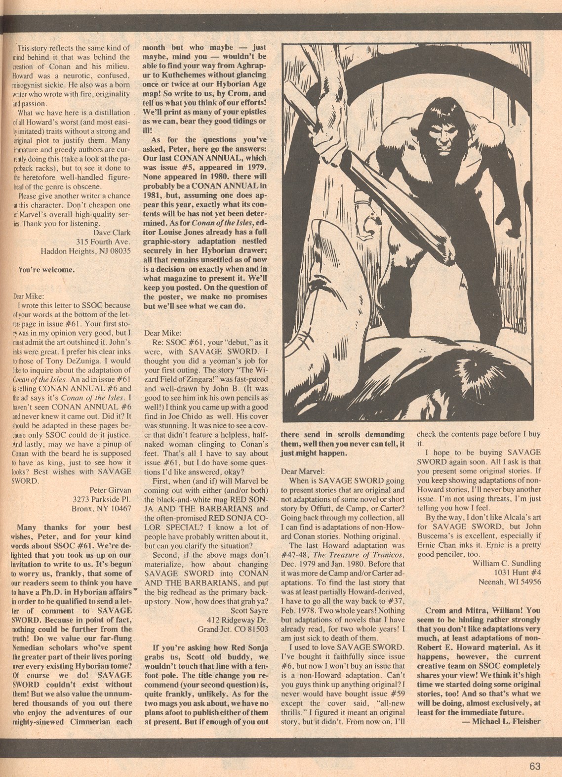 Read online The Savage Sword Of Conan comic -  Issue #63 - 63