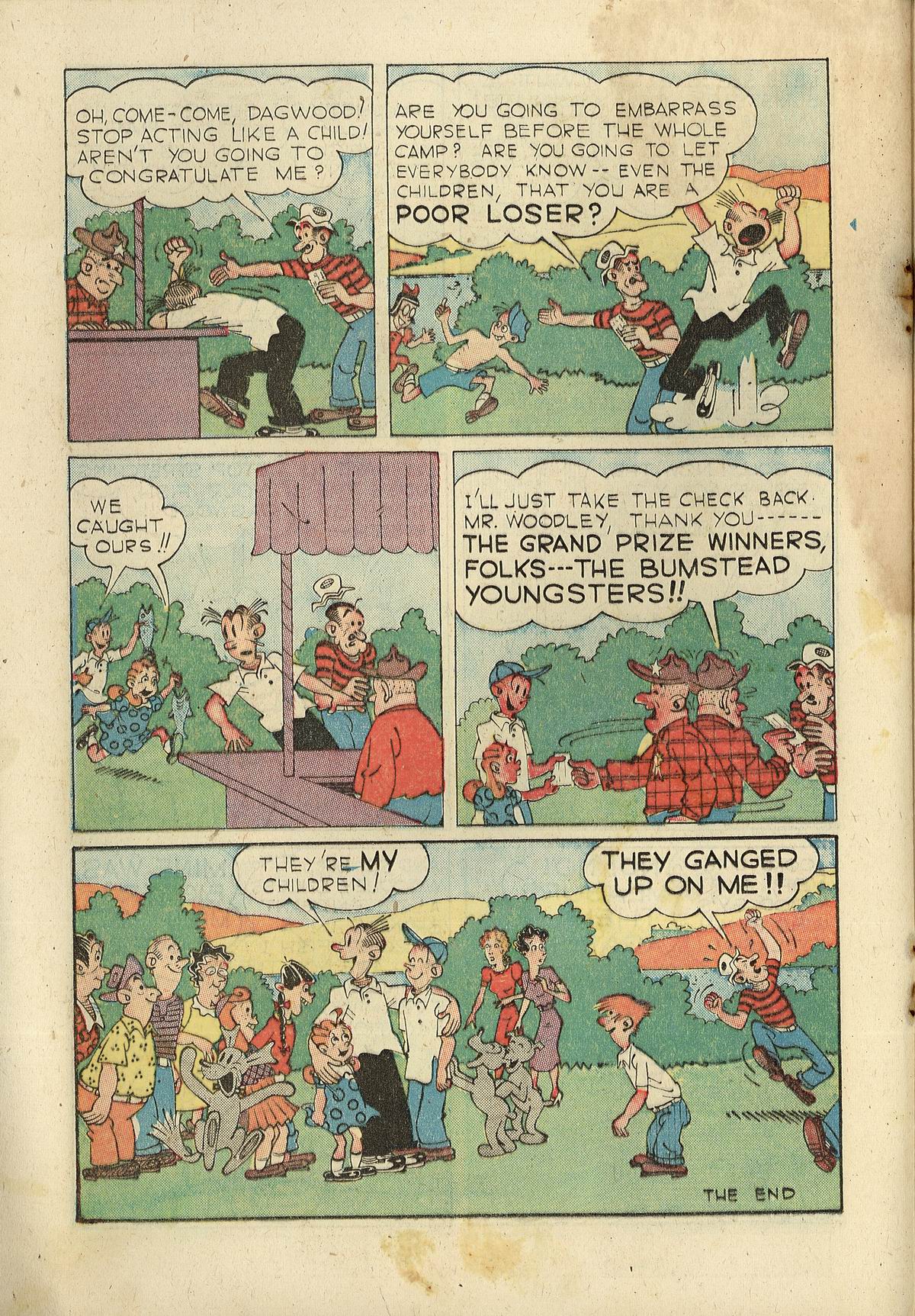 Read online Blondie Comics (1947) comic -  Issue #12 - 14