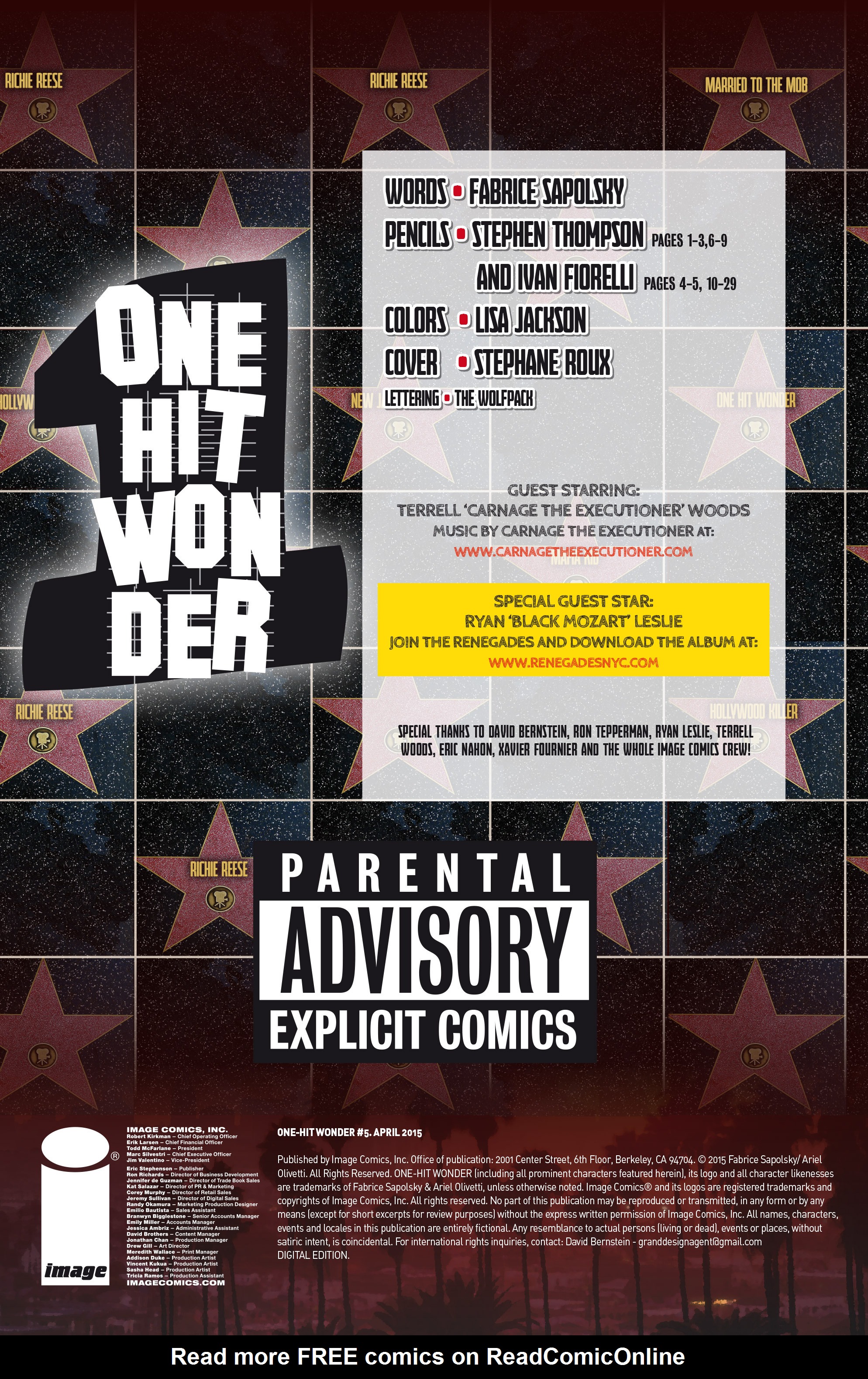 Read online One-Hit Wonder comic -  Issue #5 - 7