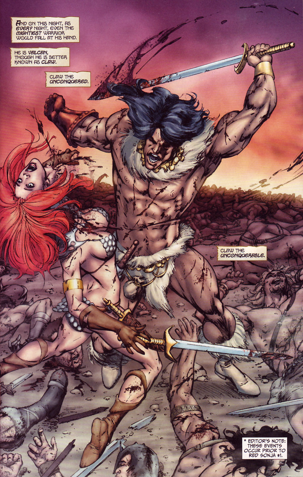 Read online Red Sonja / Claw The Unconquered: Devil's Hands comic -  Issue # TPB - 2