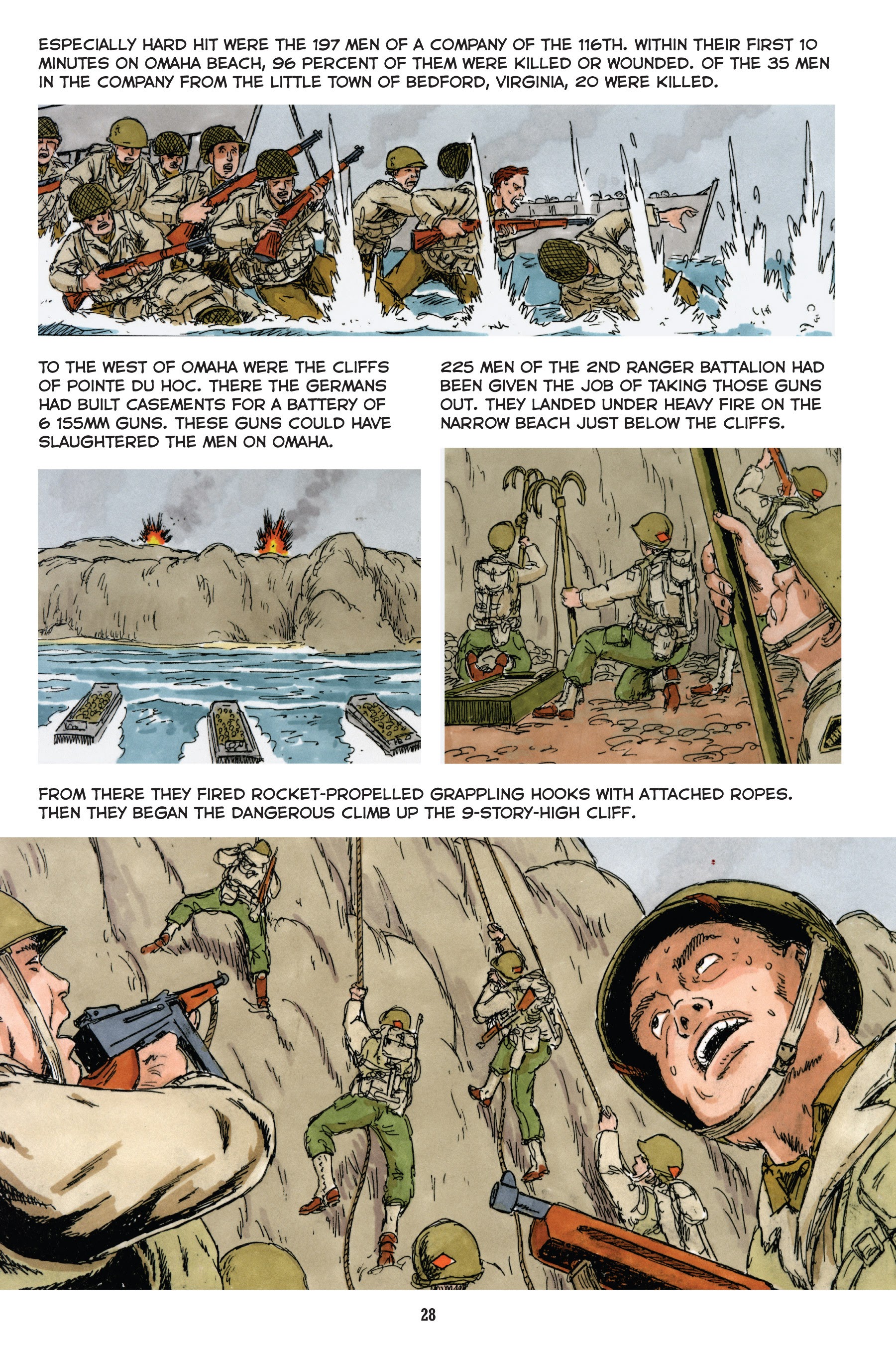 Read online Normandy: A Graphic History of D-Day, the Allied Invasion of Hitler's Fortress Europe comic -  Issue # TPB - 29