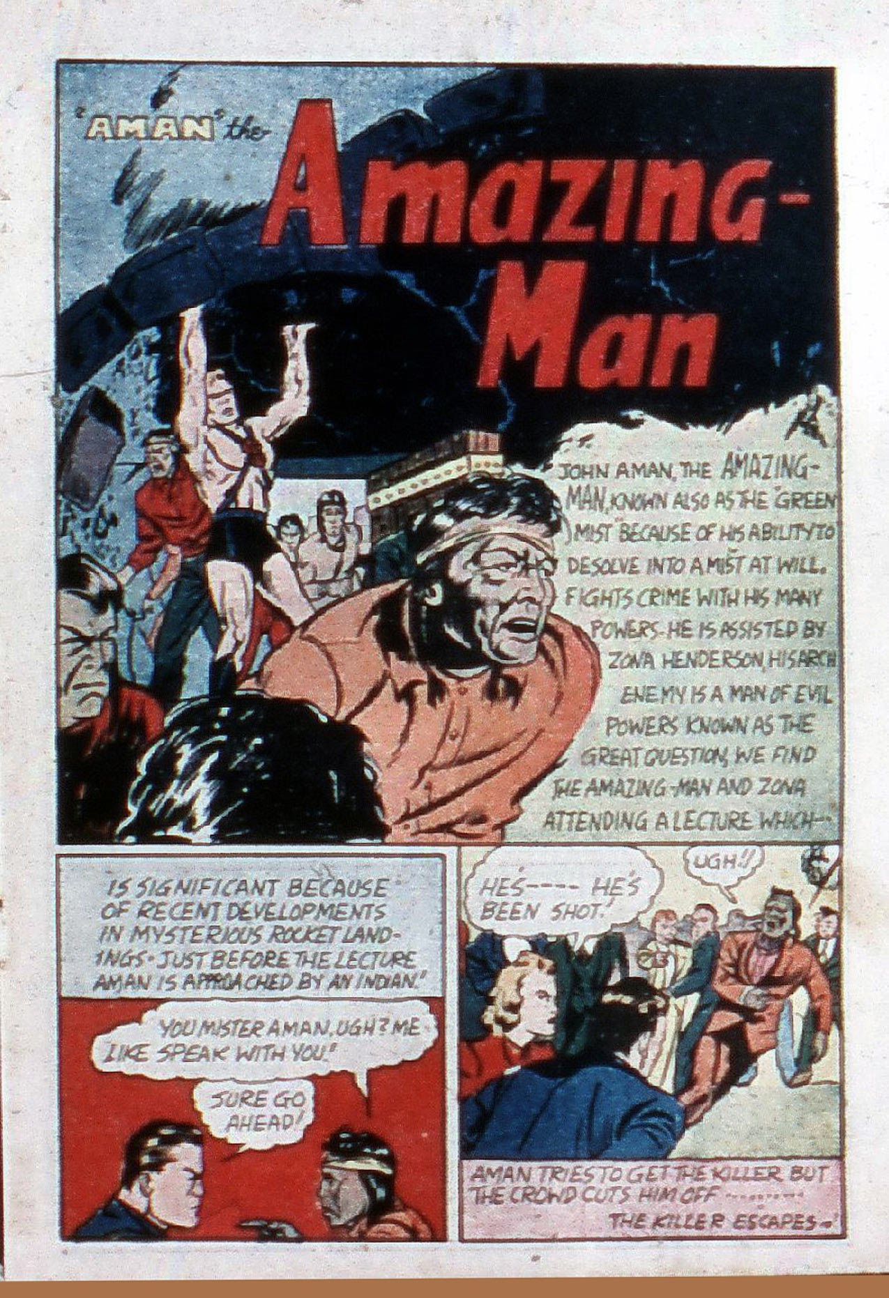 Read online Amazing Man Comics comic -  Issue #20 - 4