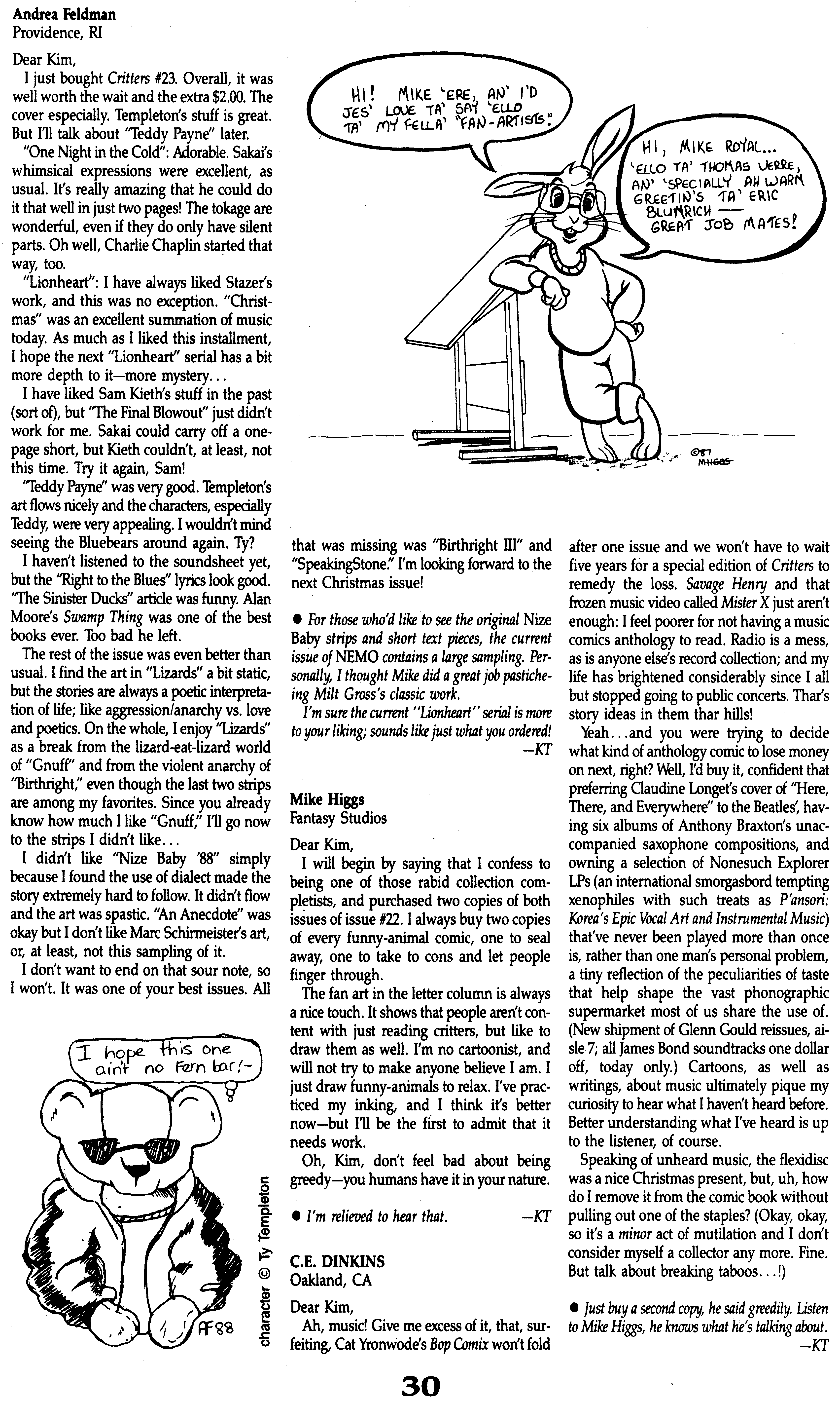 Read online Critters comic -  Issue #26 - 32