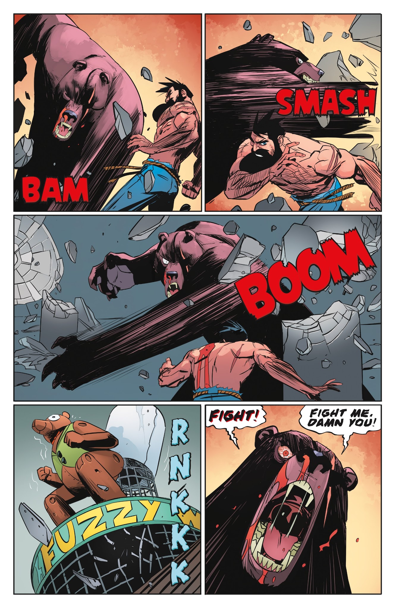 Read online Shirtless Bear-Fighter! comic -  Issue #5 - 16