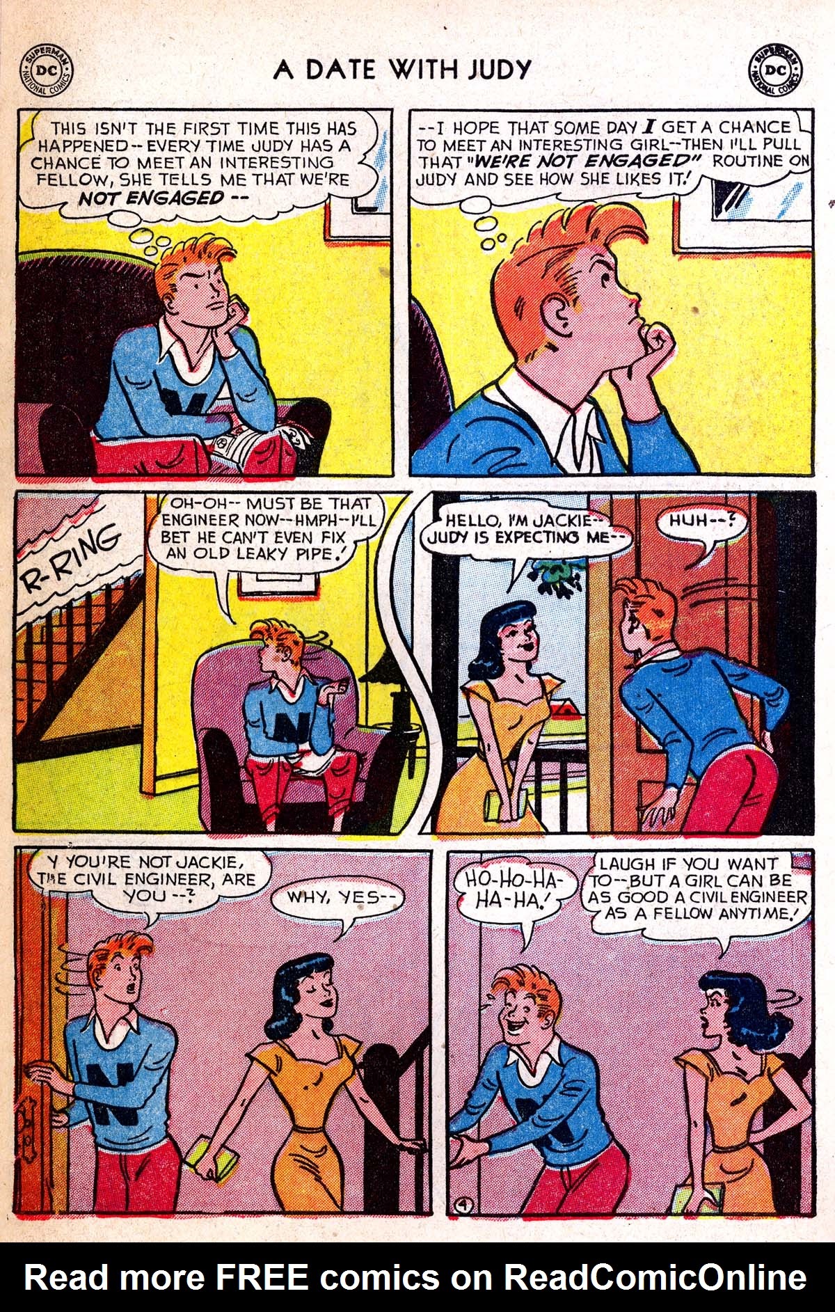 Read online A Date with Judy comic -  Issue #33 - 38