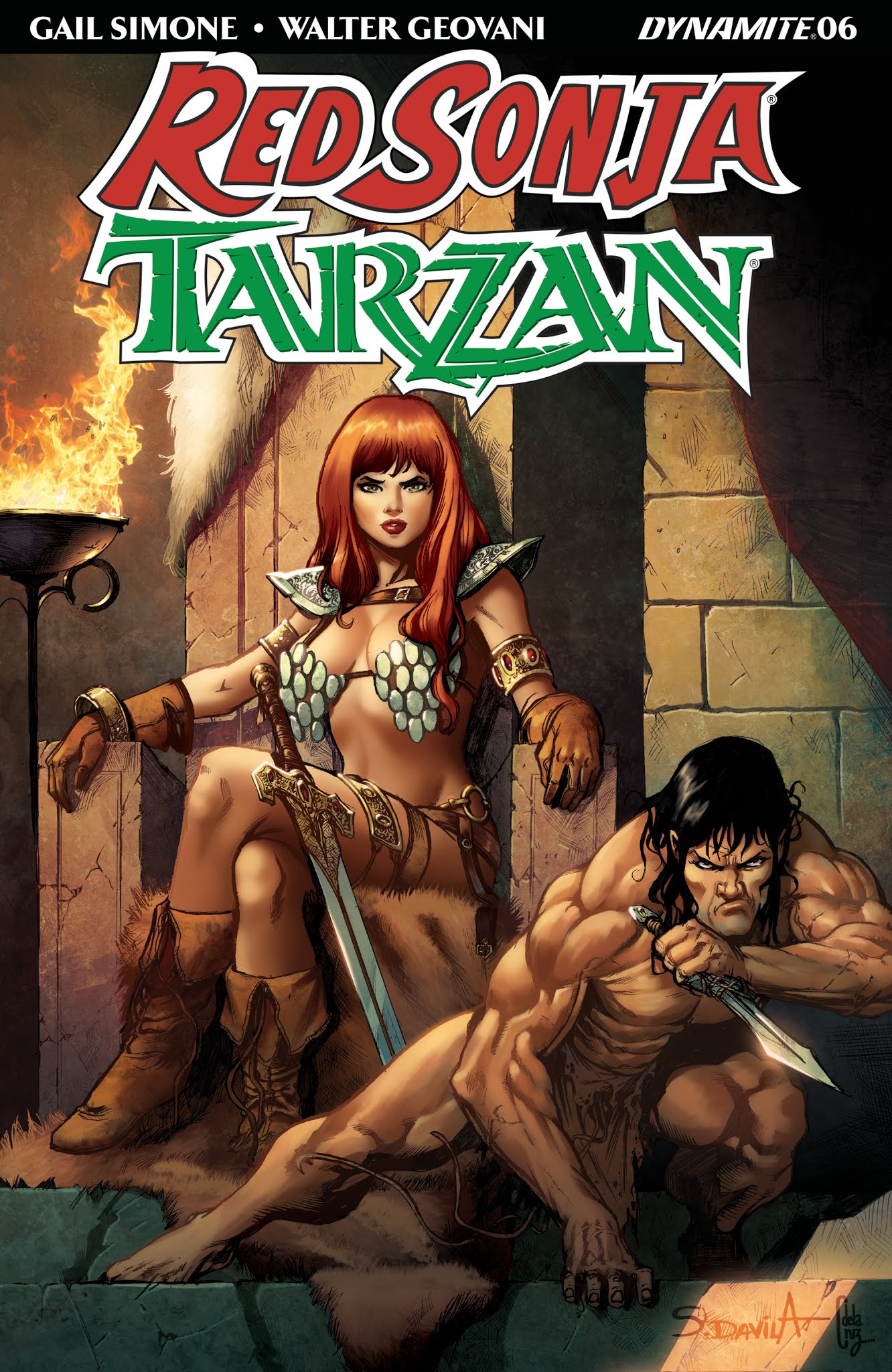 Read online Red Sonja/Tarzan comic -  Issue #6 - 2