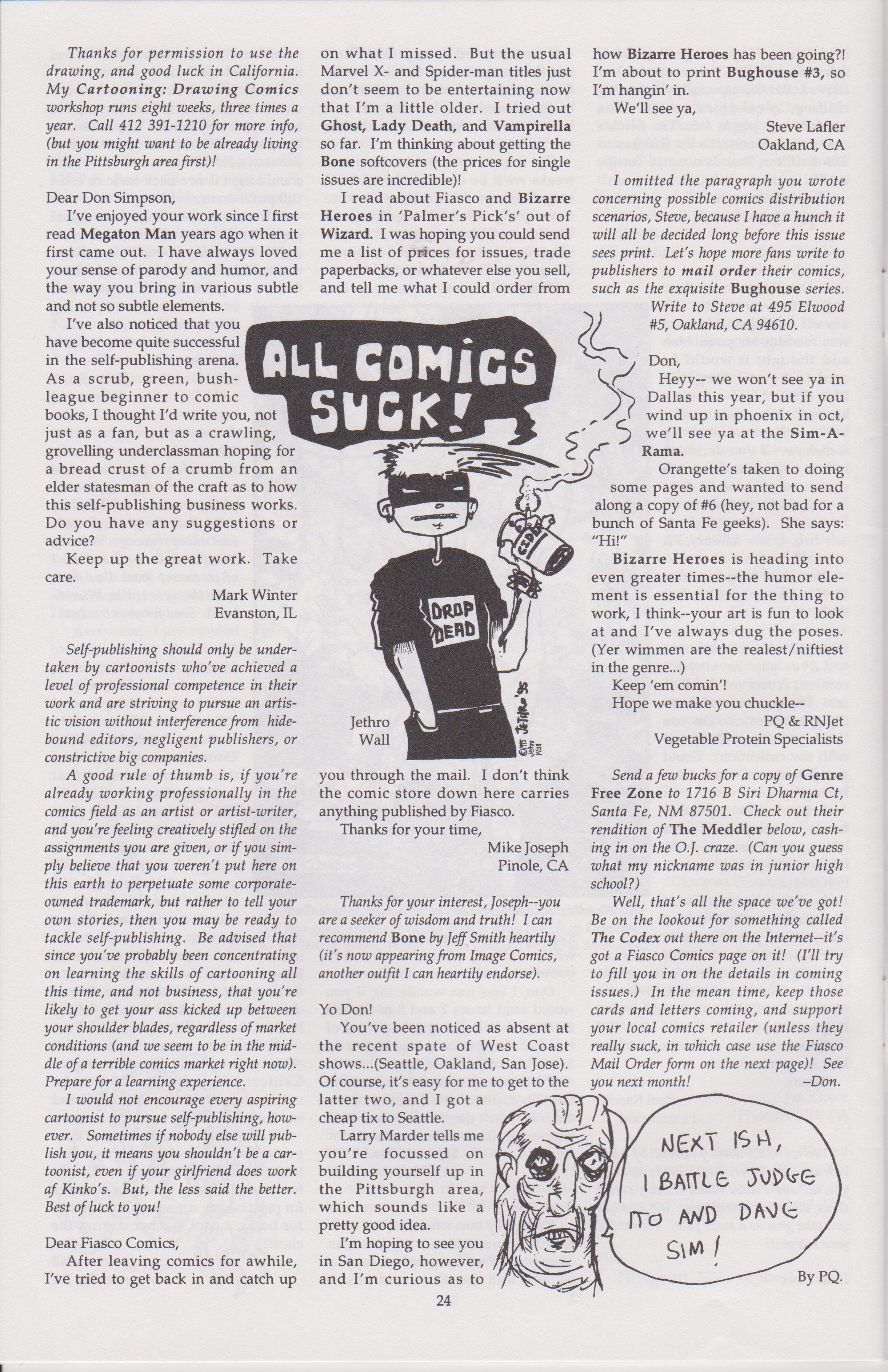 Read online Don Simpson's Bizarre Heroes comic -  Issue #12 - 26