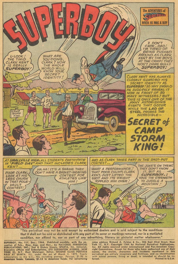 Read online Superboy (1949) comic -  Issue #117 - 2
