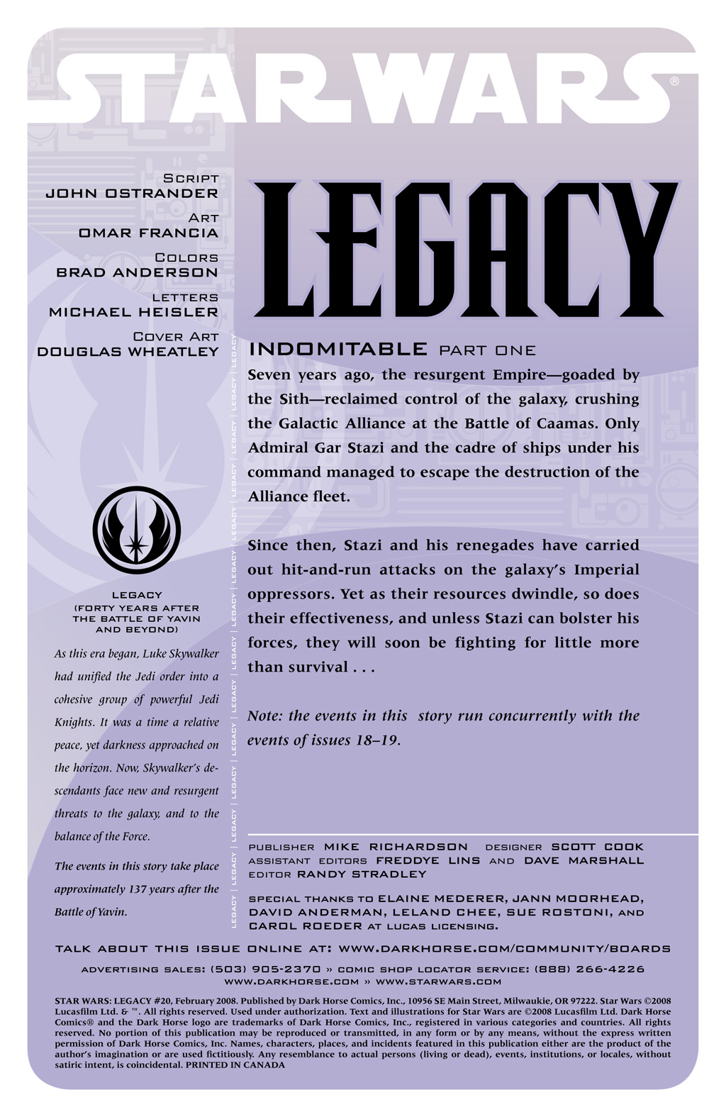Read online Star Wars: Legacy (2006) comic -  Issue #20 - 2