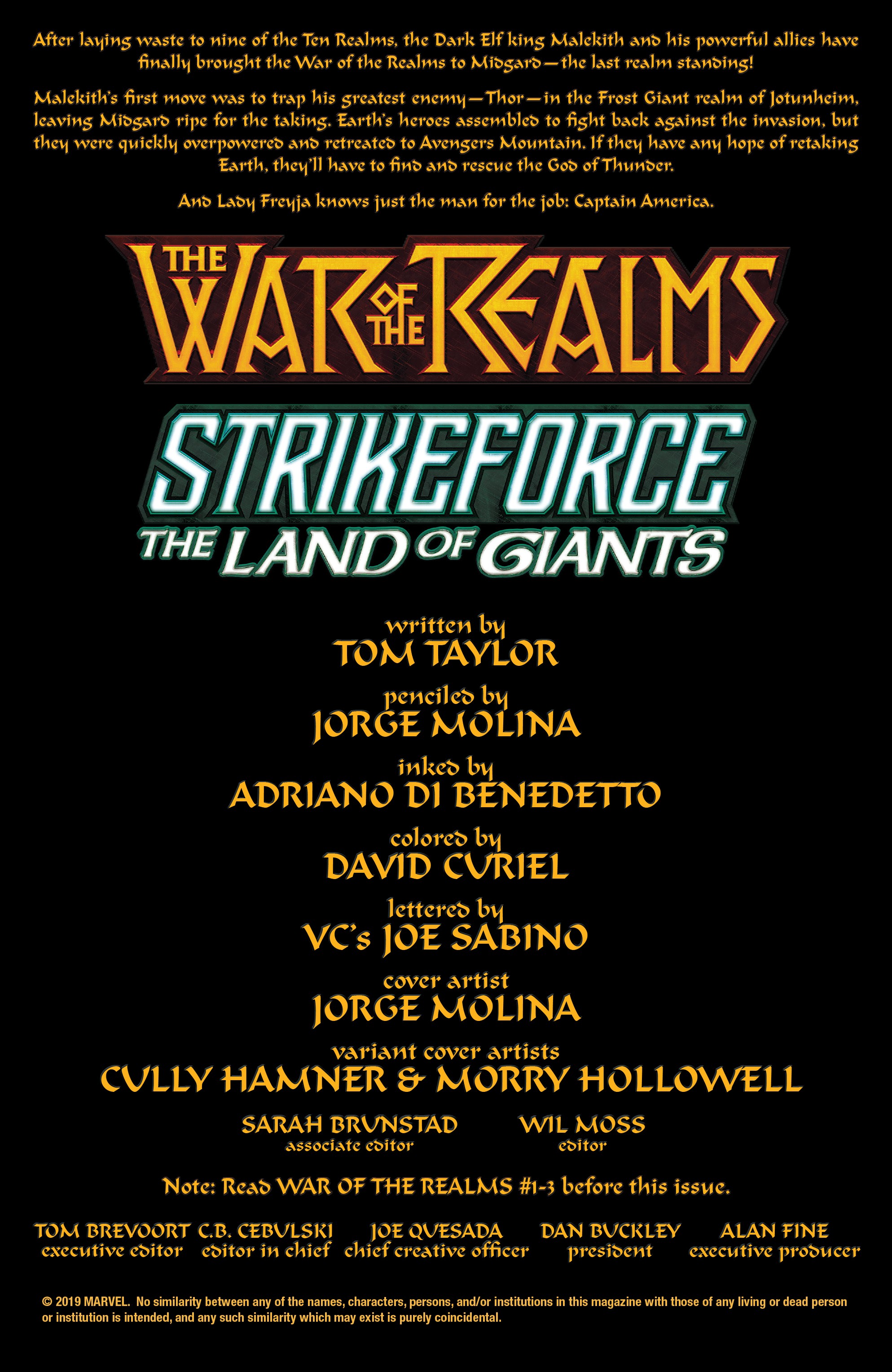 Read online War Of The Realms Strikeforce comic -  Issue # The Land Of Giants - 2