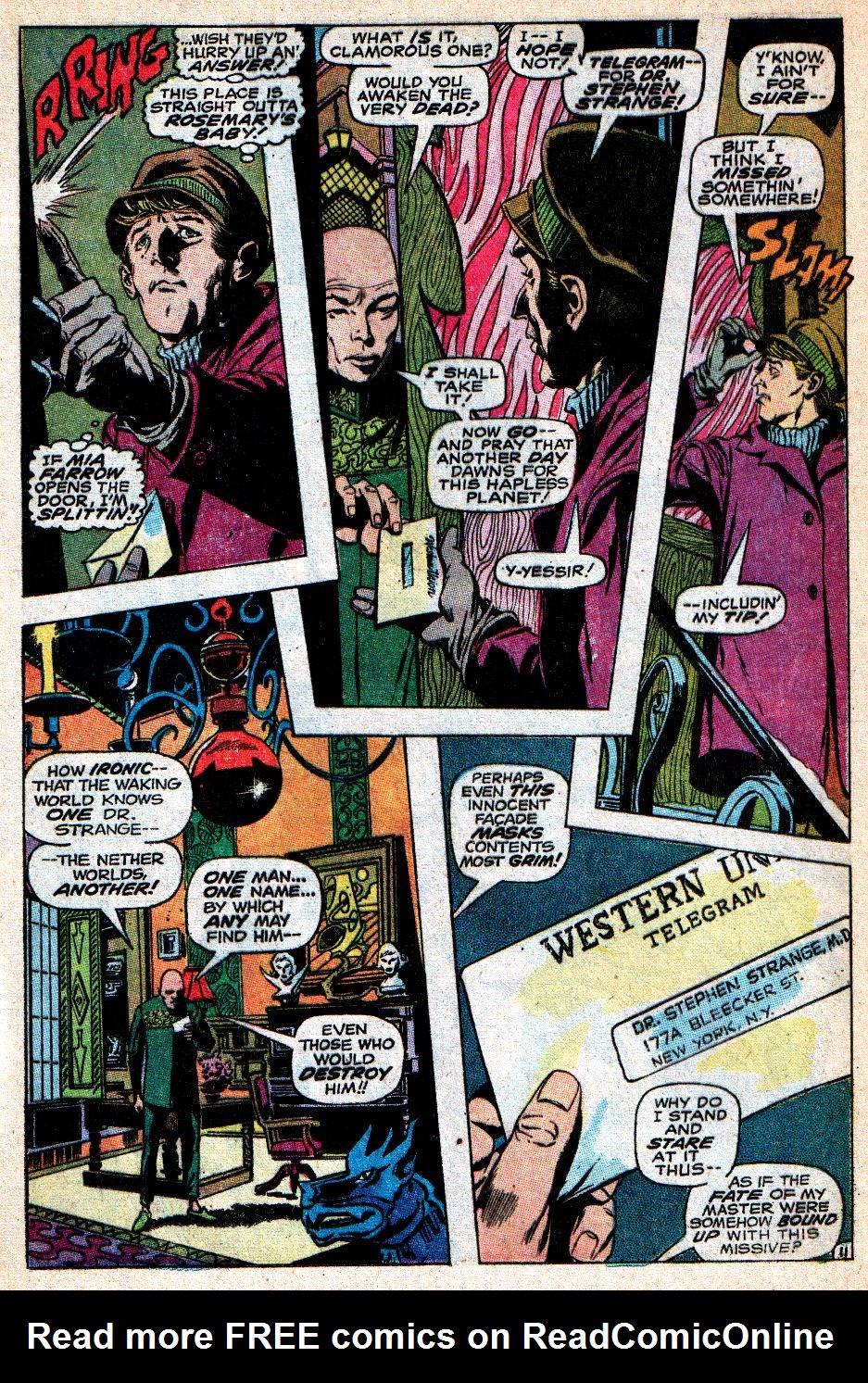 Read online Marvel Masterworks: Doctor Strange comic -  Issue # TPB 3 - 287