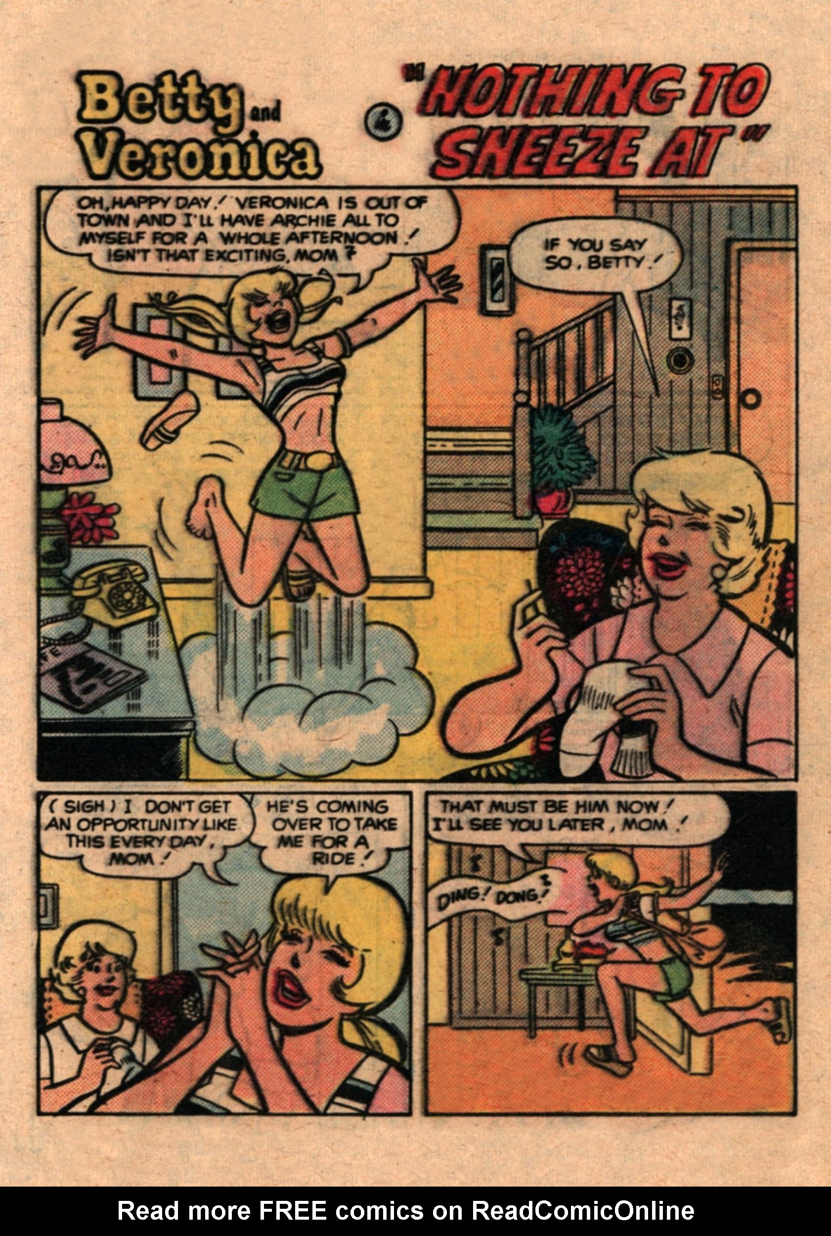 Read online Betty and Veronica Digest Magazine comic -  Issue #1 - 65