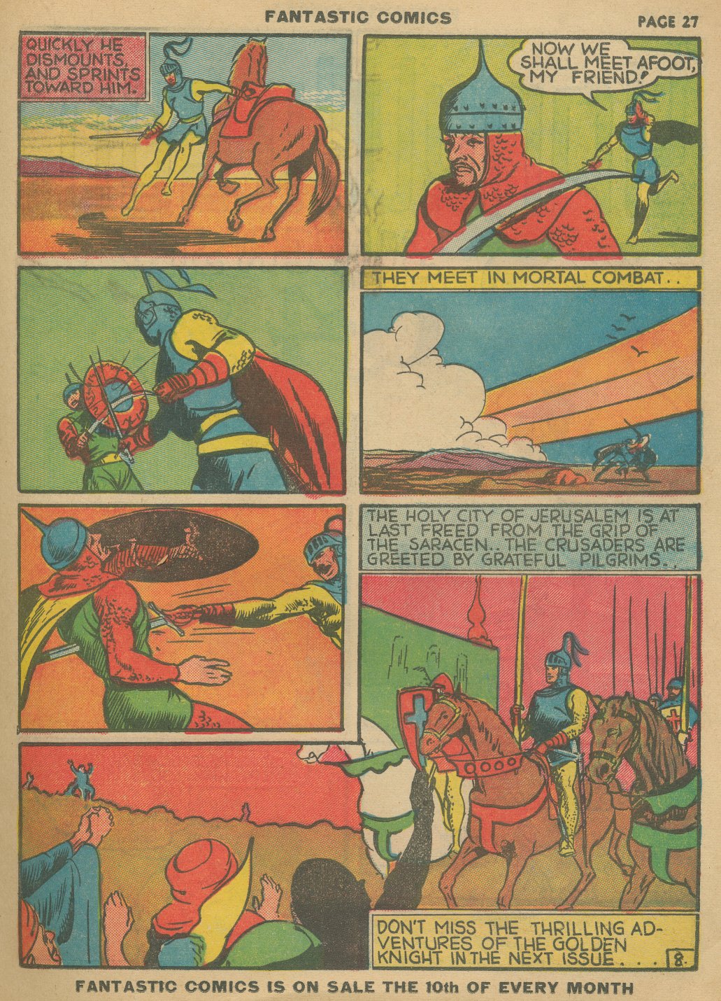 Read online Fantastic Comics comic -  Issue #8 - 29