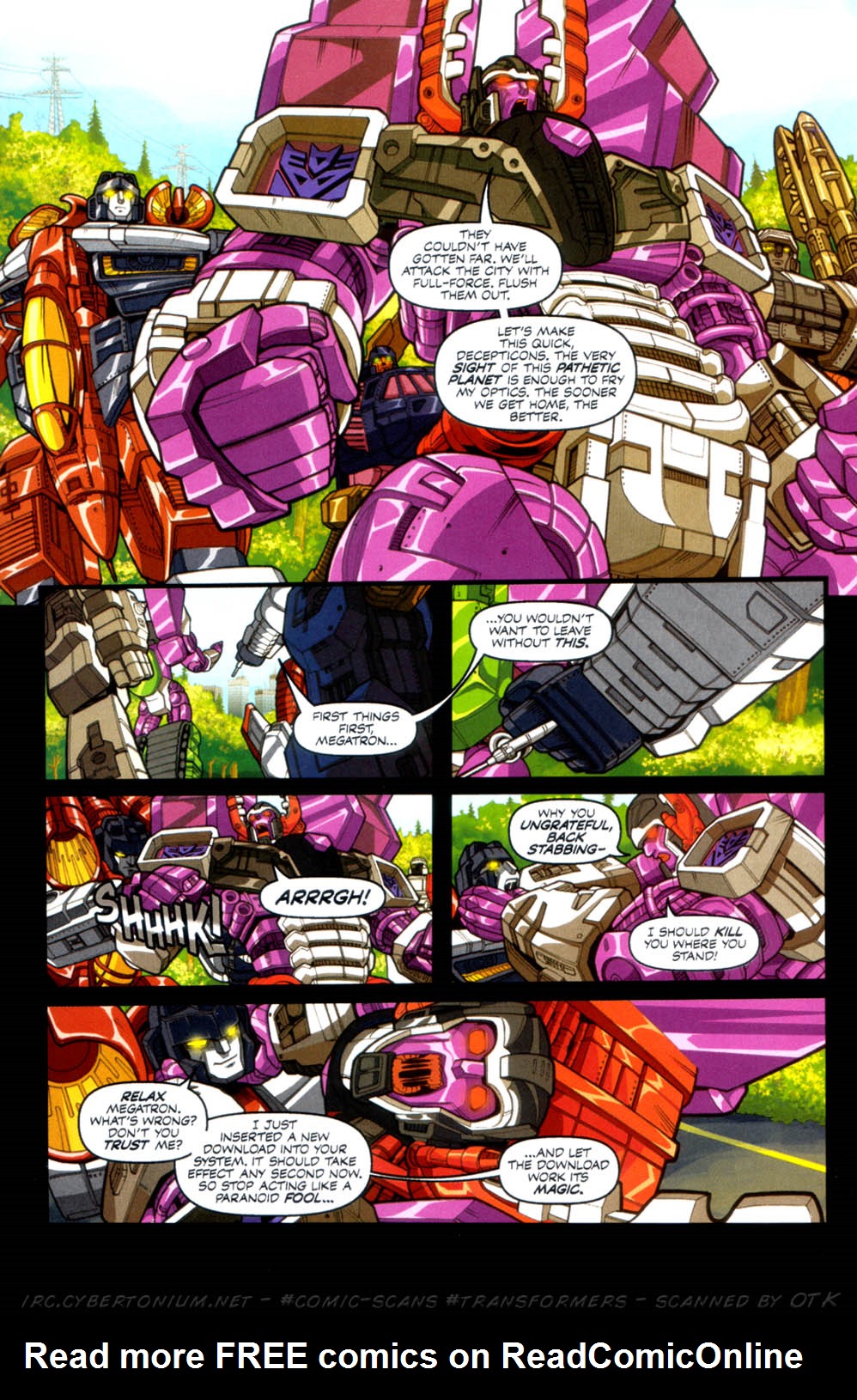 Read online Transformers Armada comic Issue 4
