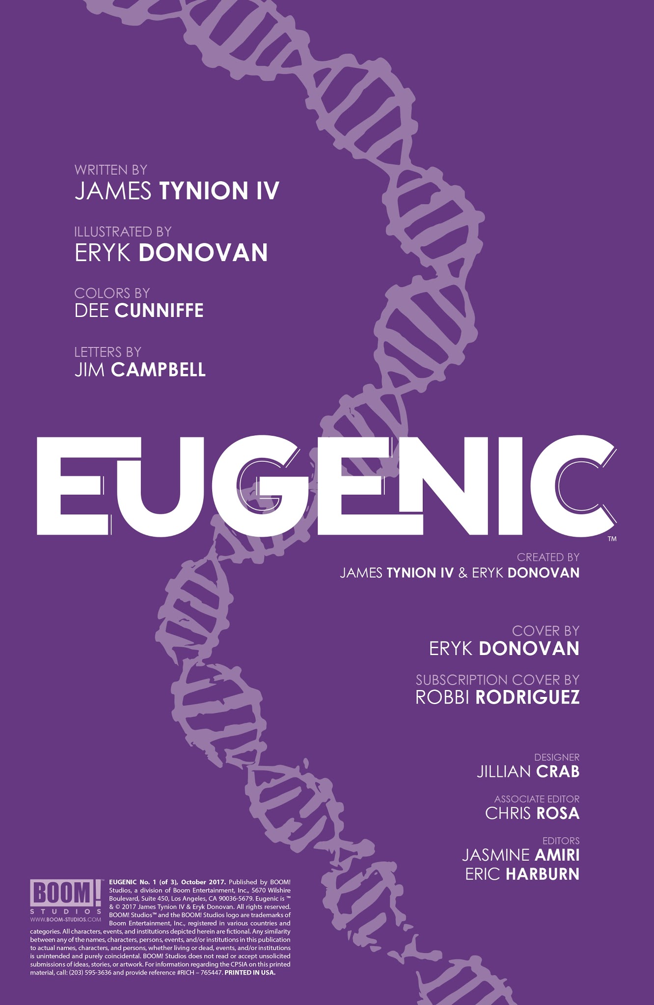 Read online Eugenic comic -  Issue #1 - 2