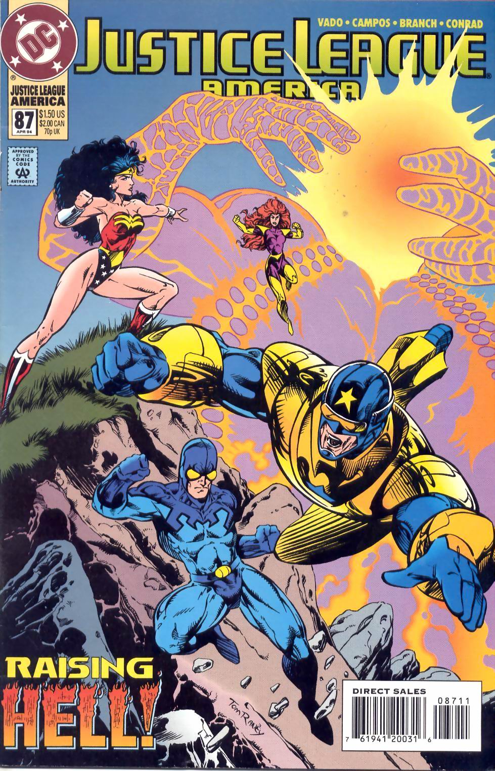 Read online Justice League America comic -  Issue #87 - 1