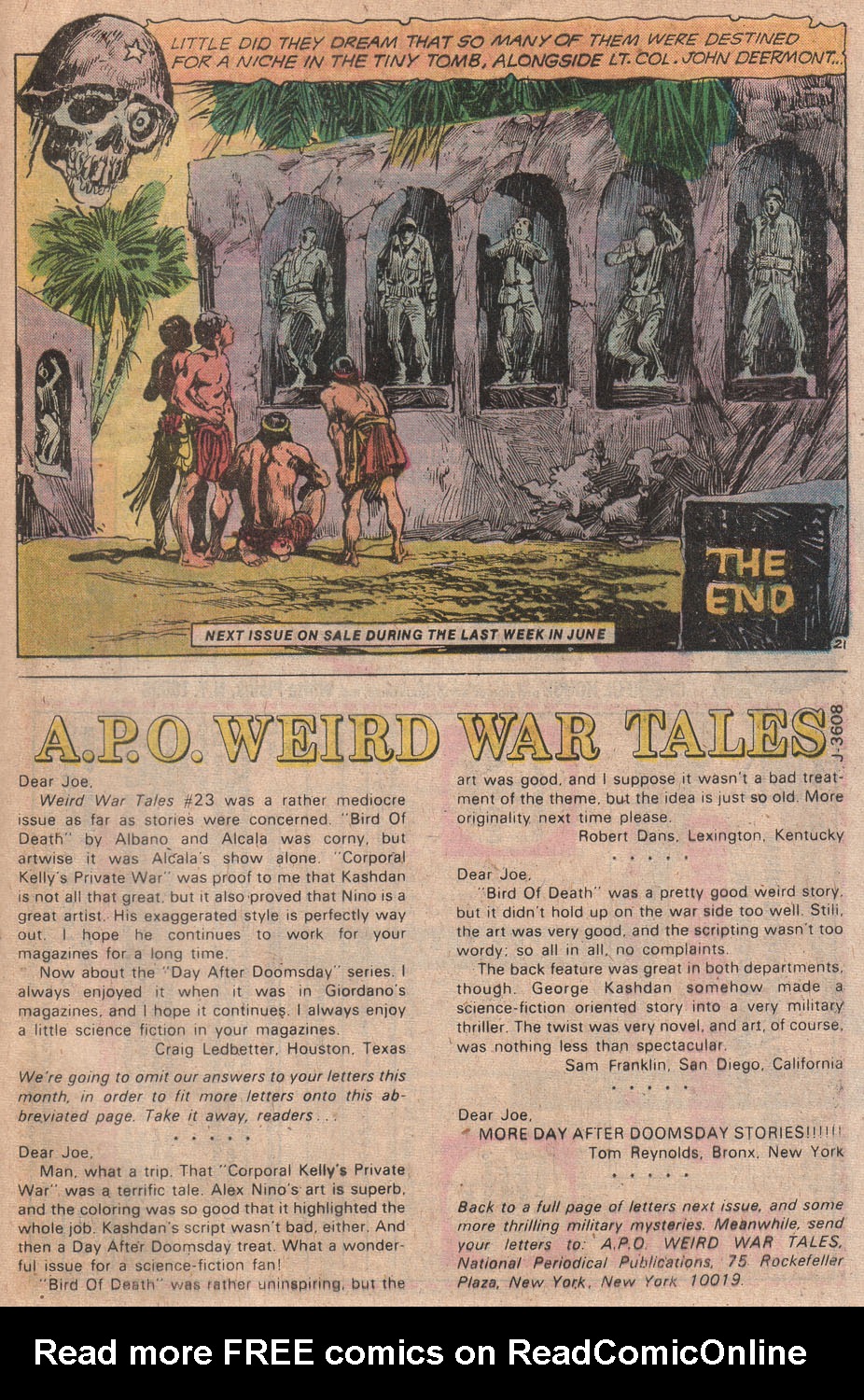 Read online Weird War Tales (1971) comic -  Issue #28 - 33