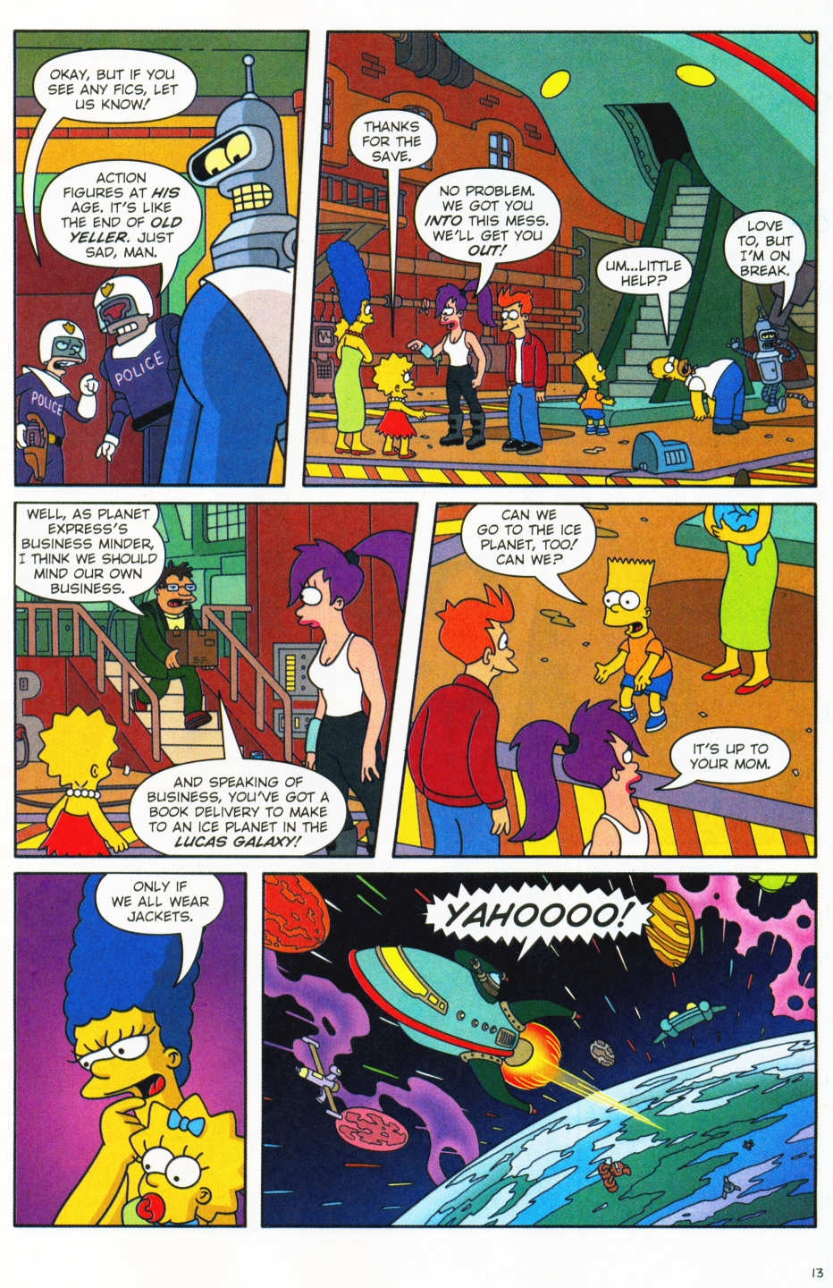 Read online The Simpsons/Futurama Crossover Crisis II comic -  Issue #1 - 14