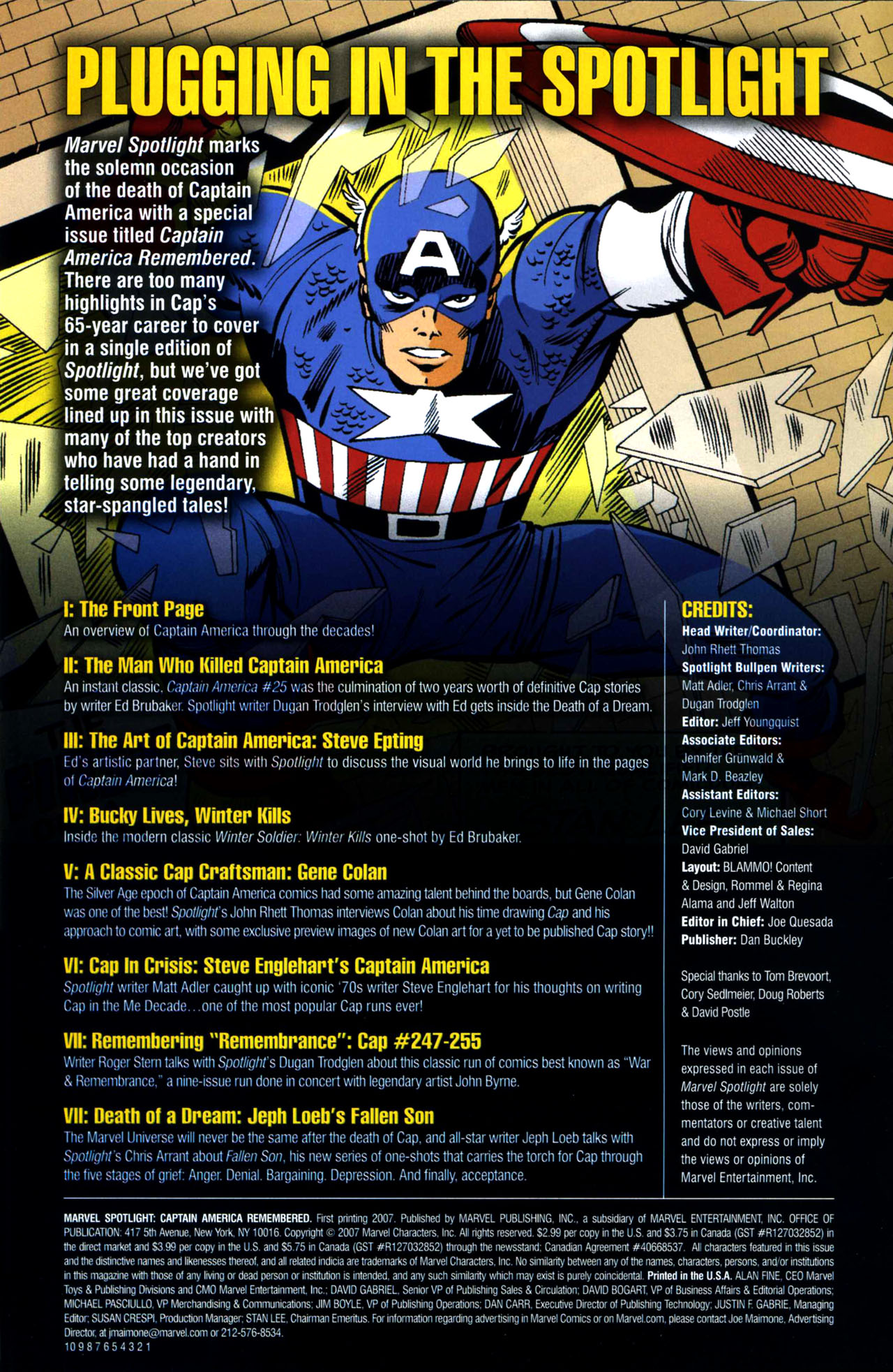 Read online Marvel Spotlight: Captain America Remembered comic -  Issue # Full - 2