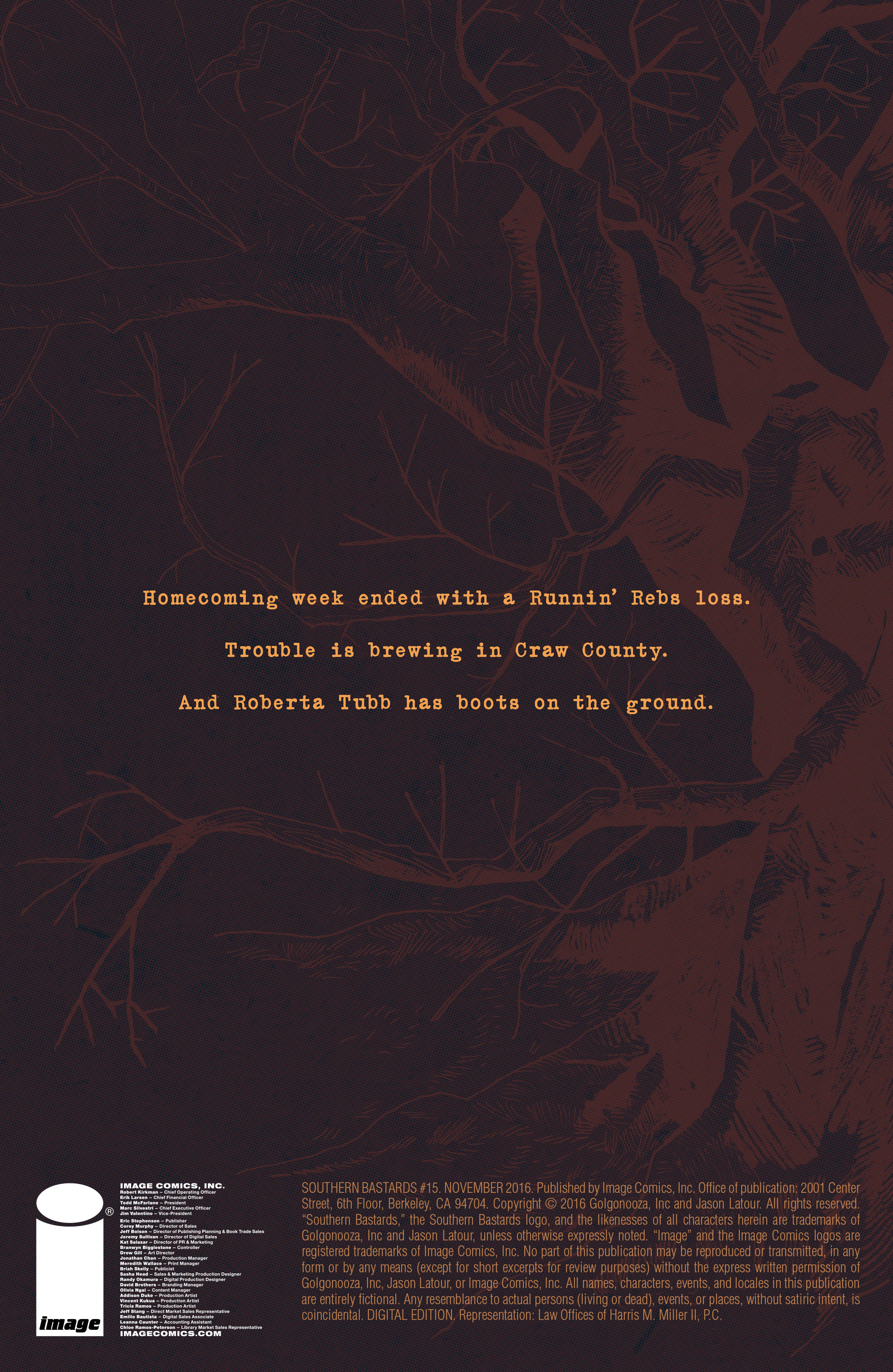 Read online Southern Bastards comic -  Issue #15 - 2