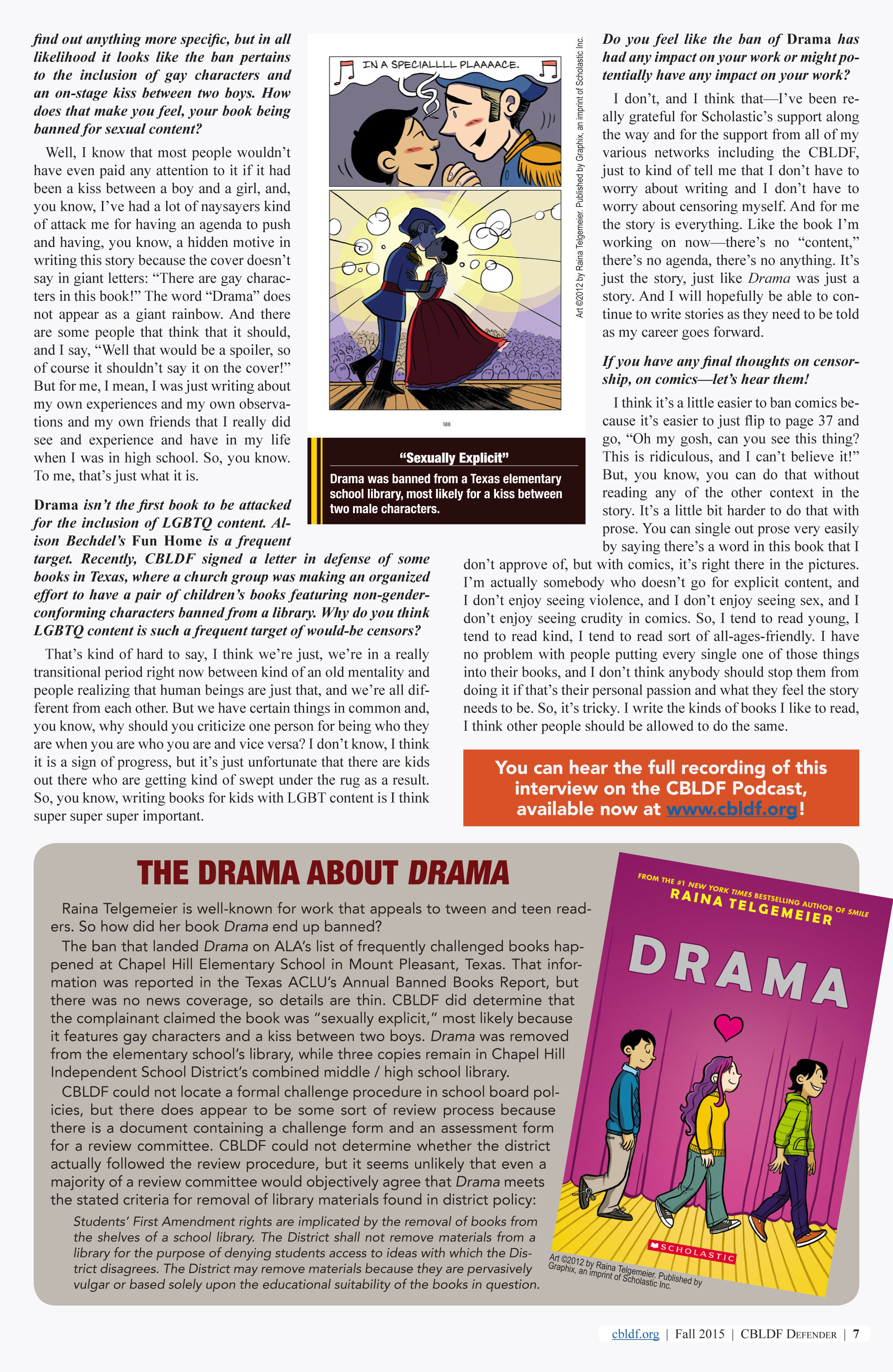 Read online CBLDF Defender comic -  Issue #3 - 7