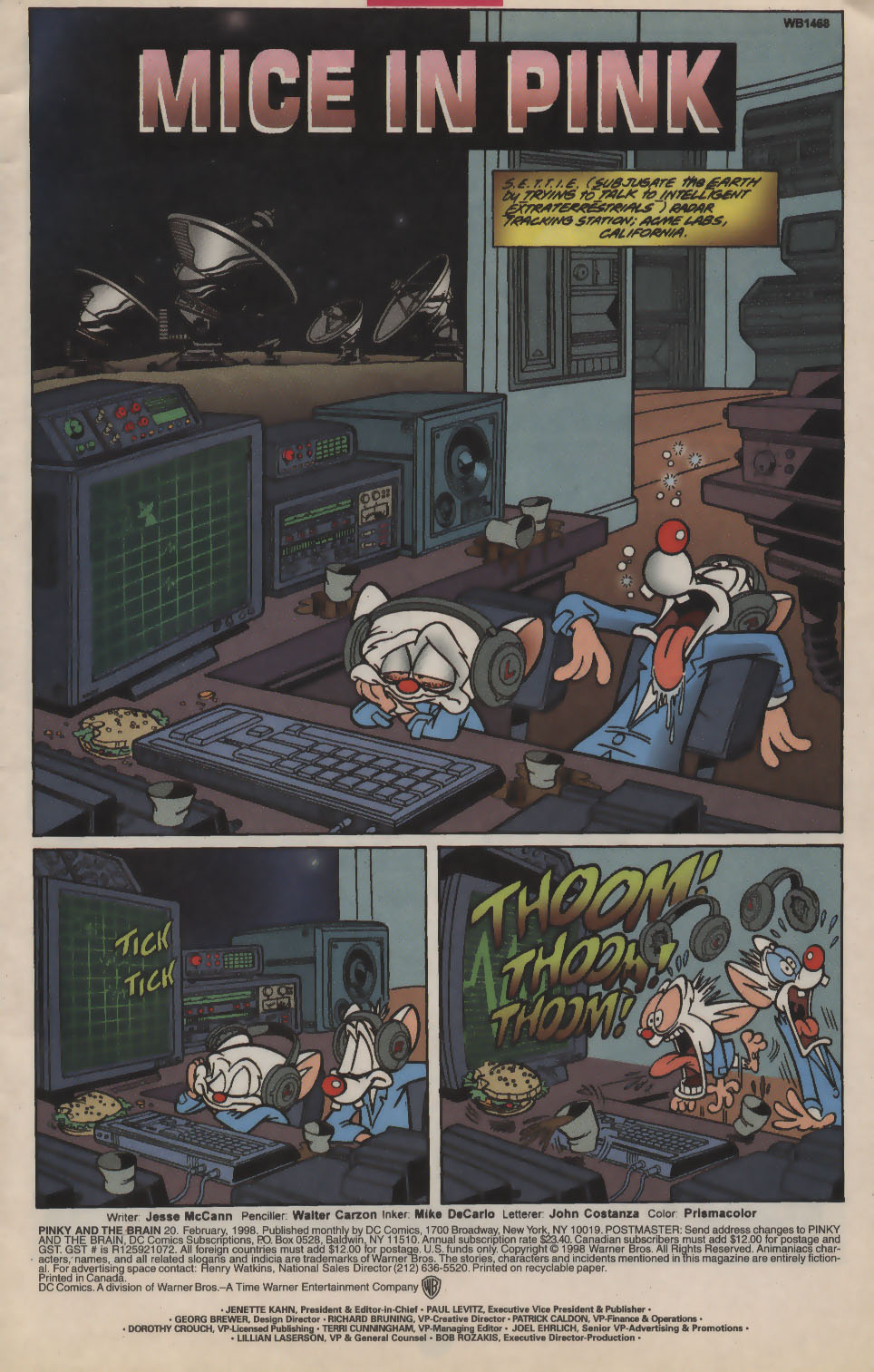 Read online Pinky and The Brain comic -  Issue #20 - 2