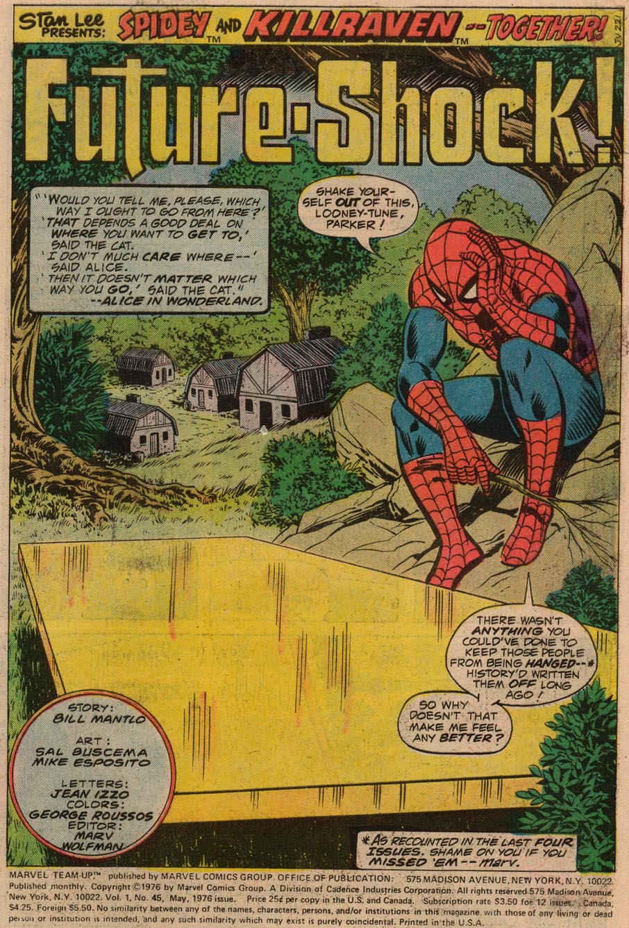 Read online Marvel Team-Up (1972) comic -  Issue #45 - 2