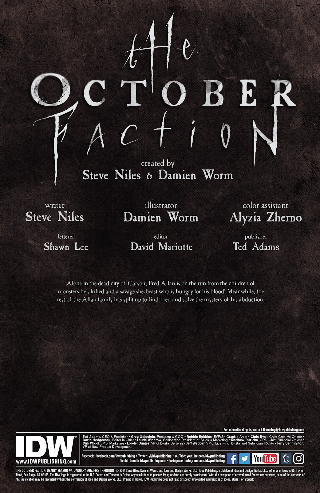 The October Faction: Deadly Season issue 4 - Page 2