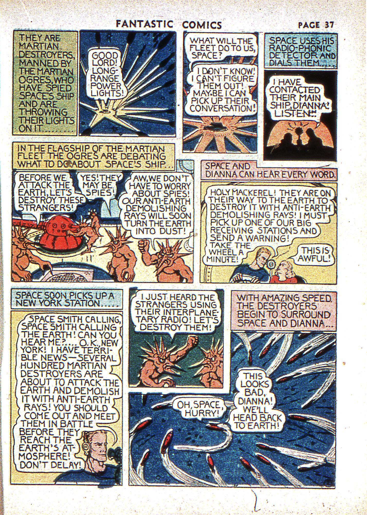 Read online Fantastic Comics comic -  Issue #2 - 38