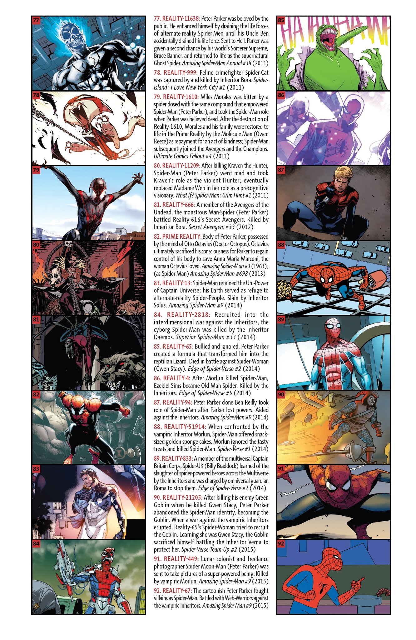 Read online Spider-Geddon Handbook comic -  Issue # Full - 46