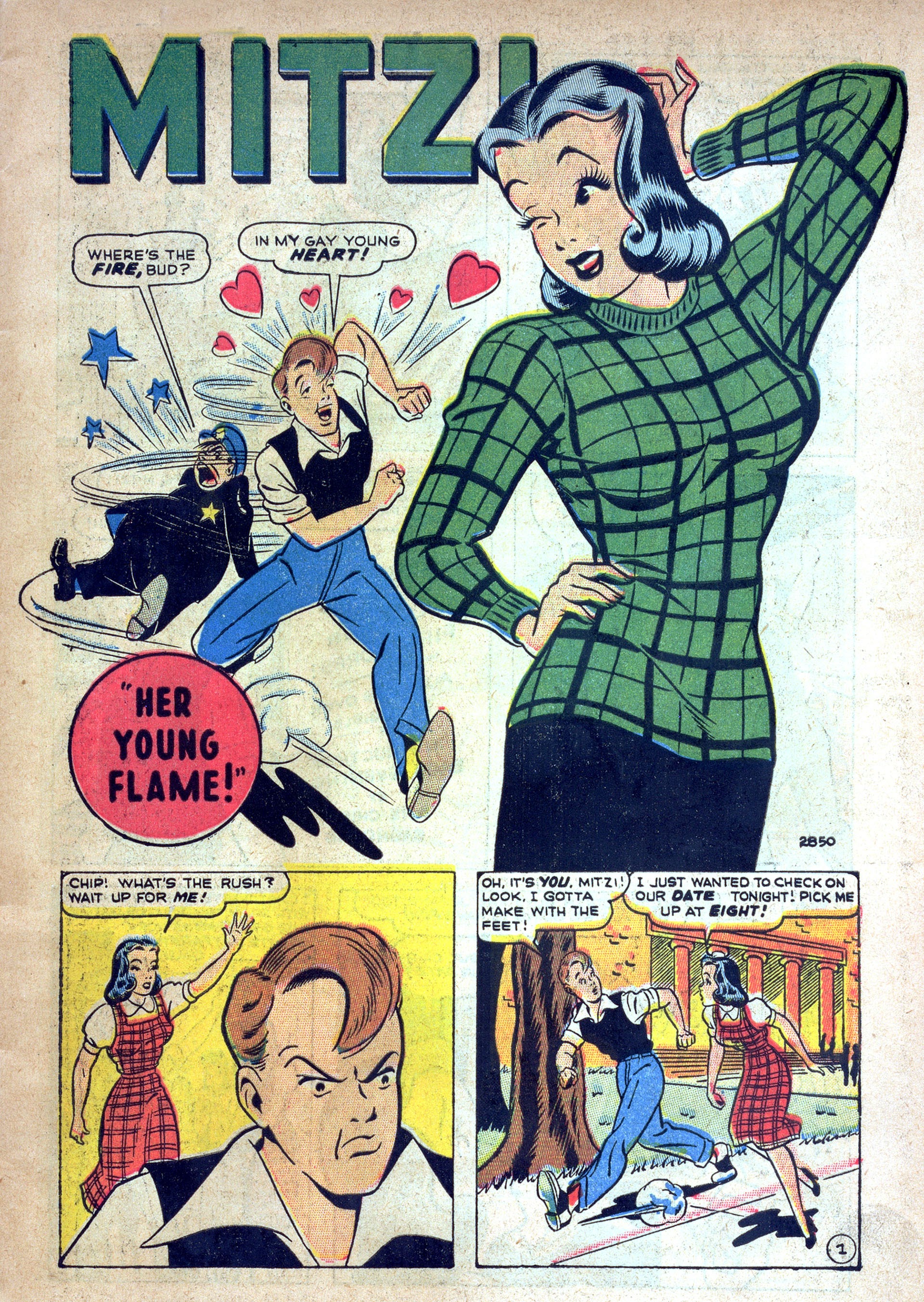Read online Mitzi's Boy Friend comic -  Issue #3 - 3