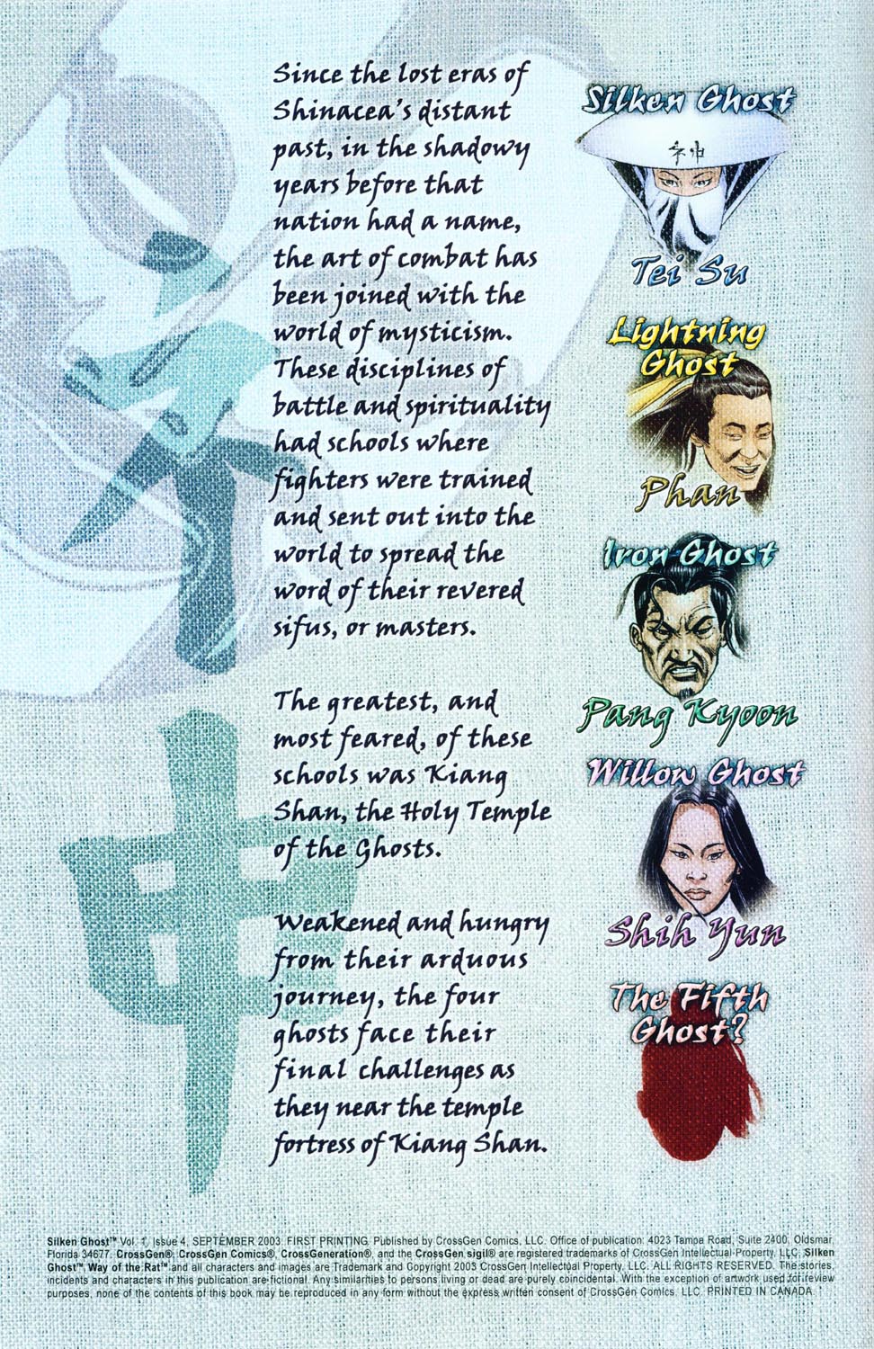 Read online Silken Ghost comic -  Issue #4 - 2