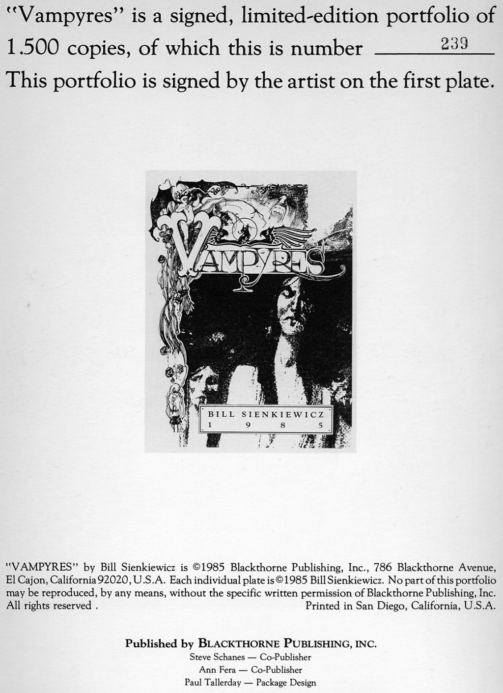 Read online Vampyres (1985) comic -  Issue # Full - 2