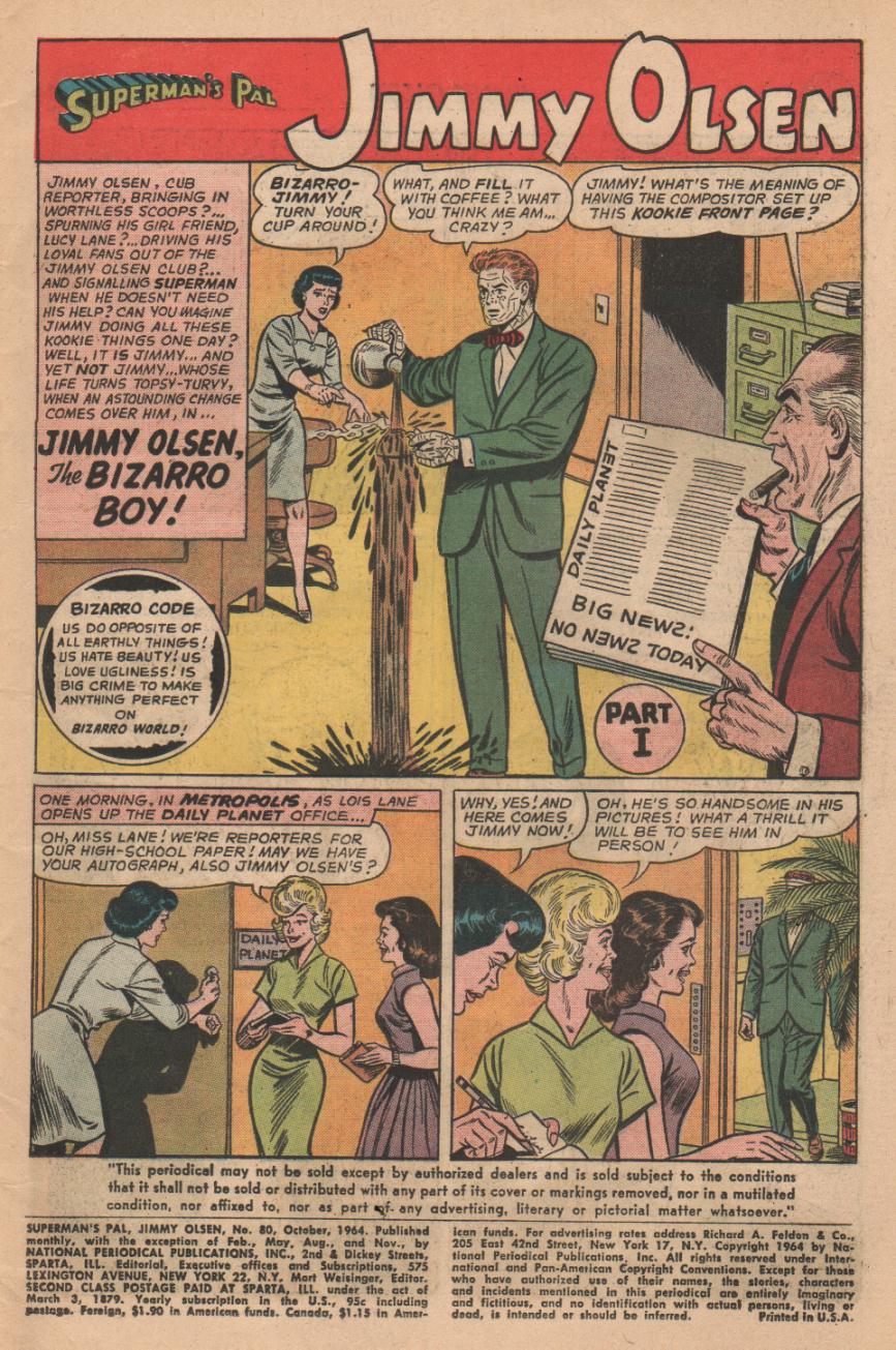 Read online Superman's Pal Jimmy Olsen comic -  Issue #80 - 3