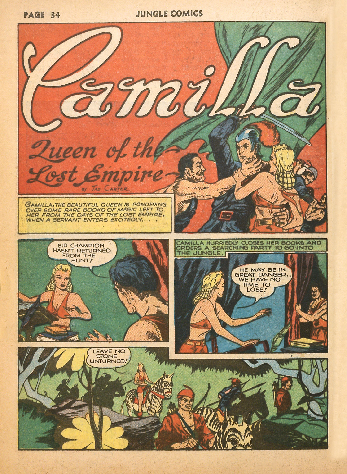 Read online Jungle Comics comic -  Issue #13 - 36