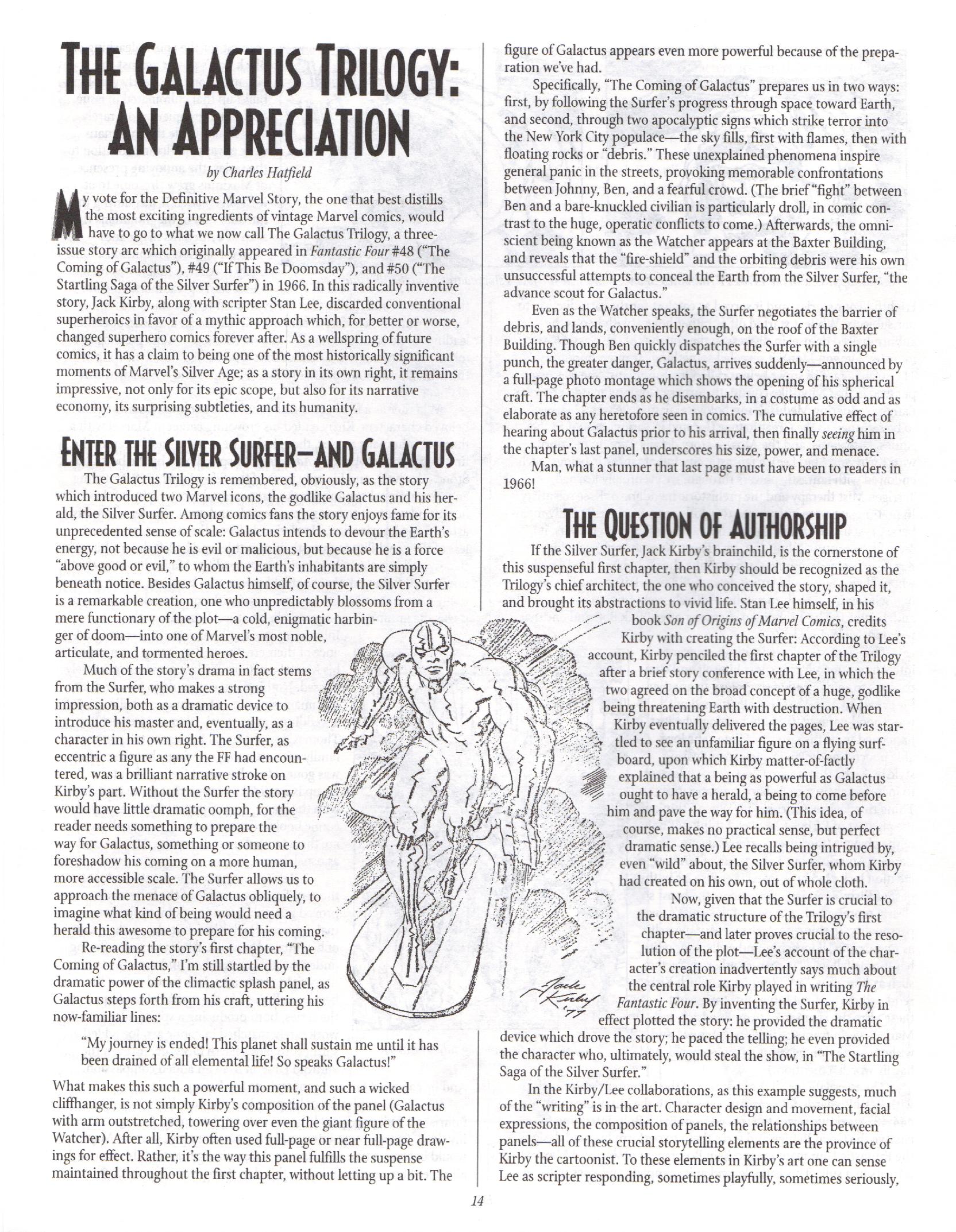 Read online The Jack Kirby Collector comic -  Issue #9 - 14