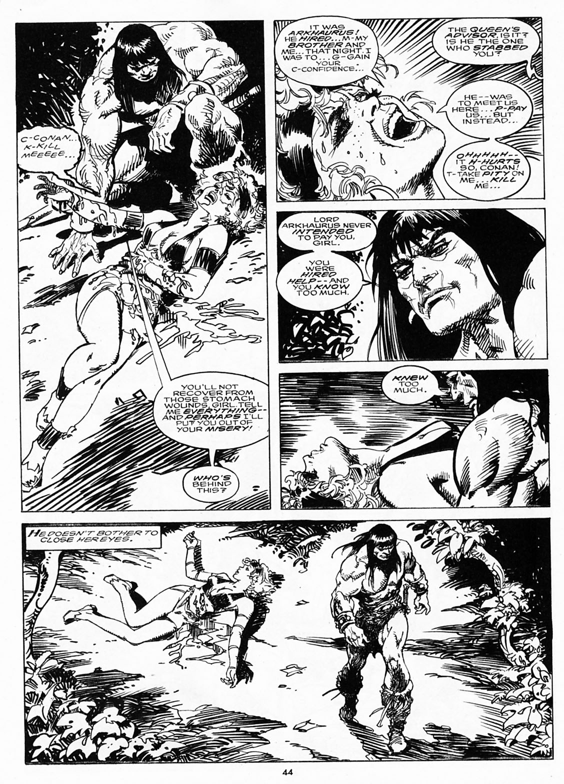 Read online The Savage Sword Of Conan comic -  Issue #218 - 42