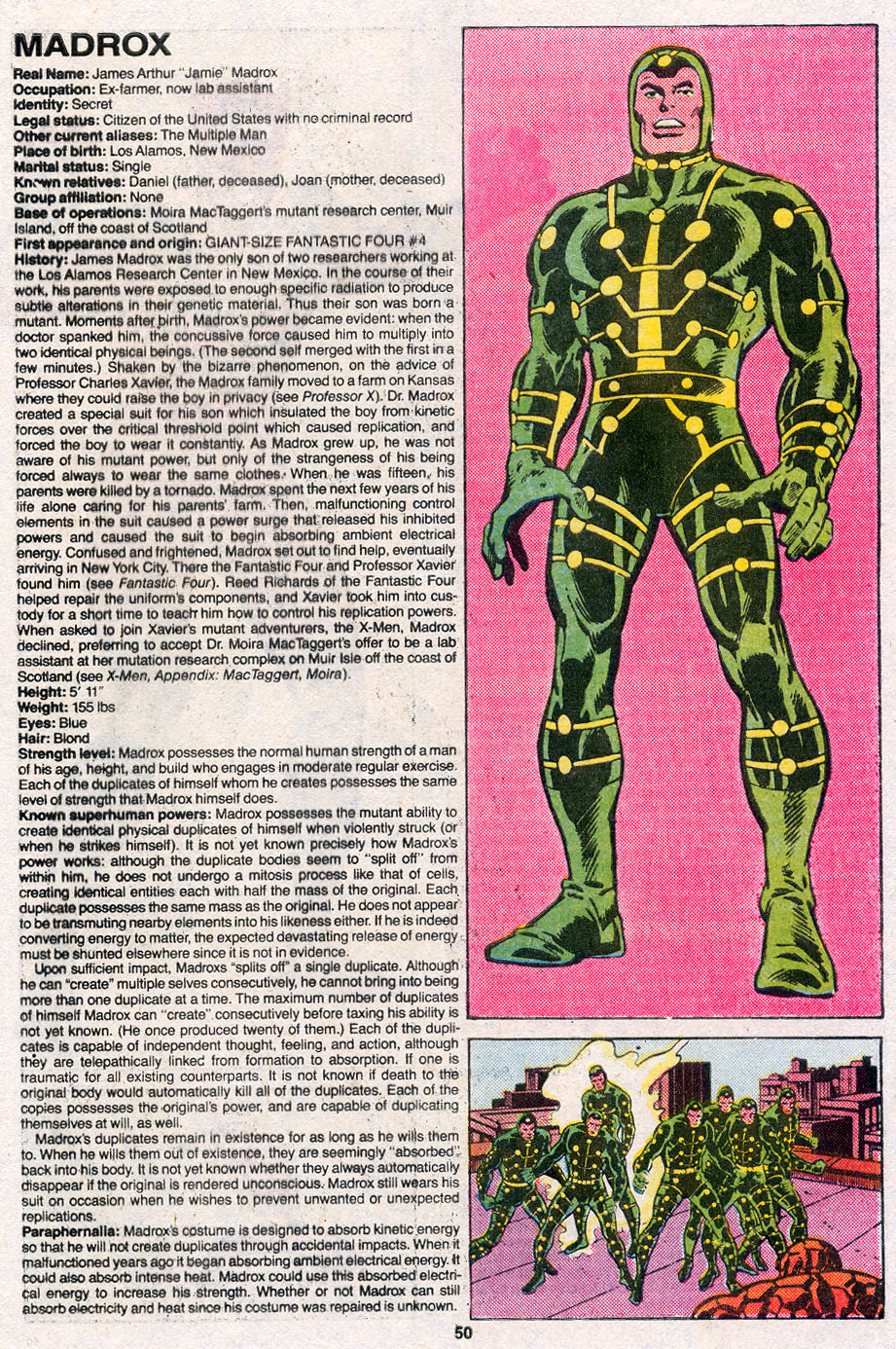 Read online The Official Handbook of the Marvel Universe Deluxe Edition comic -  Issue #7 - 52