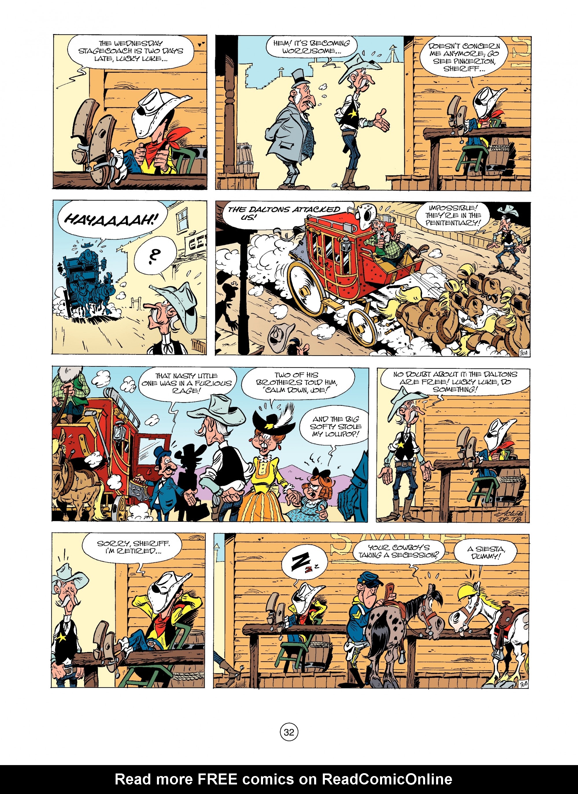 Read online A Lucky Luke Adventure comic -  Issue #31 - 32