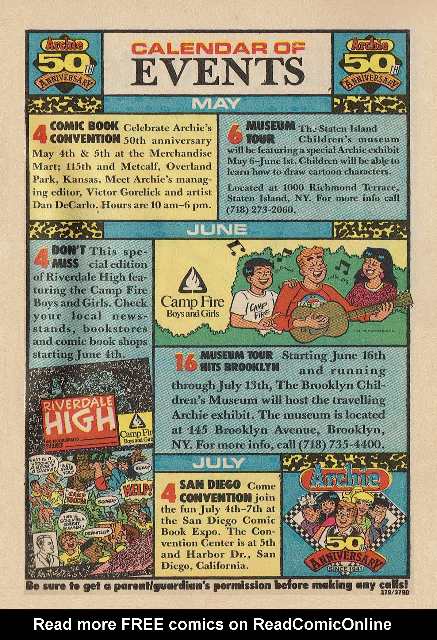 Read online Archie Annual Digest Magazine comic -  Issue #58 - 129