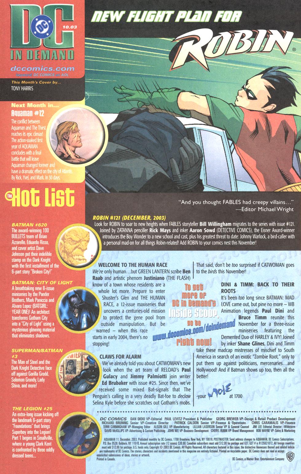 Aquaman (2003) Issue #11 #11 - English 25