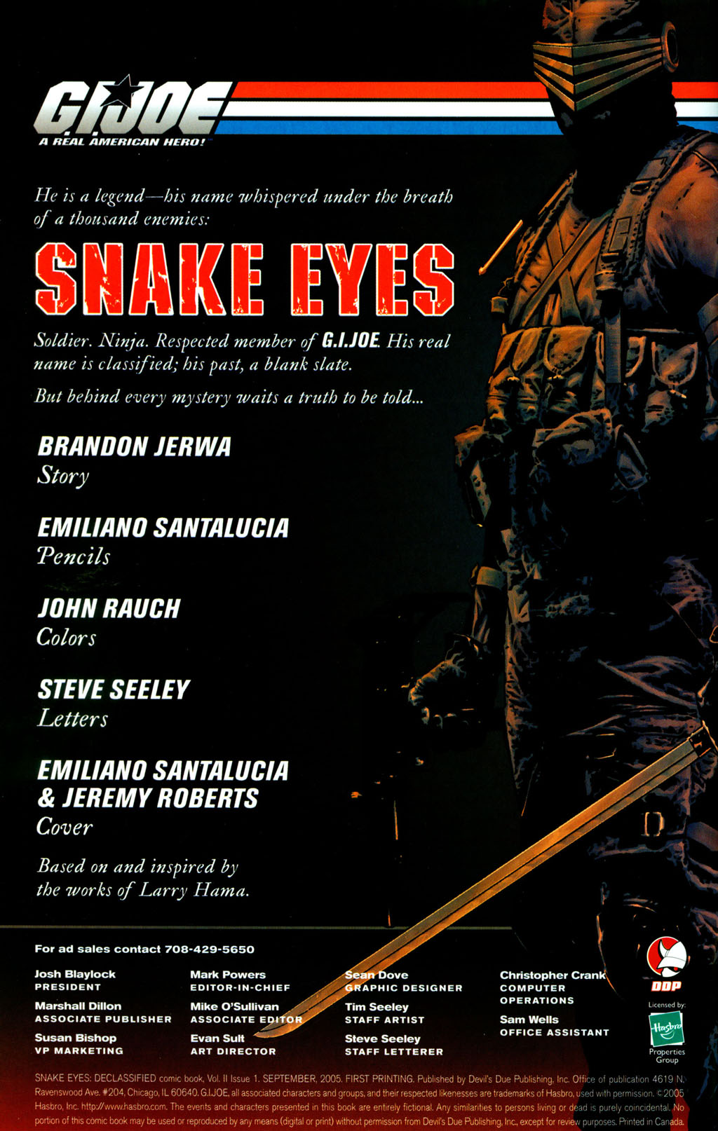 Read online Snake Eyes: Declassified comic -  Issue #1 - 2