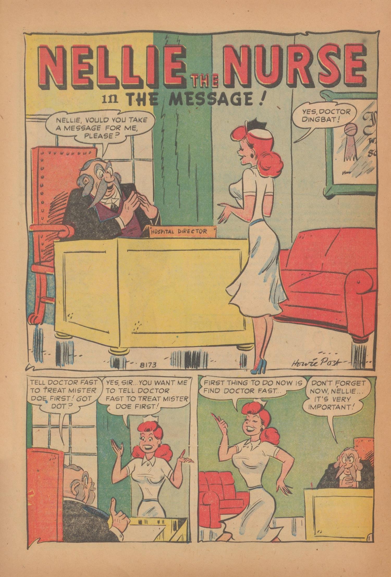 Read online Nellie The Nurse (1945) comic -  Issue #28 - 8