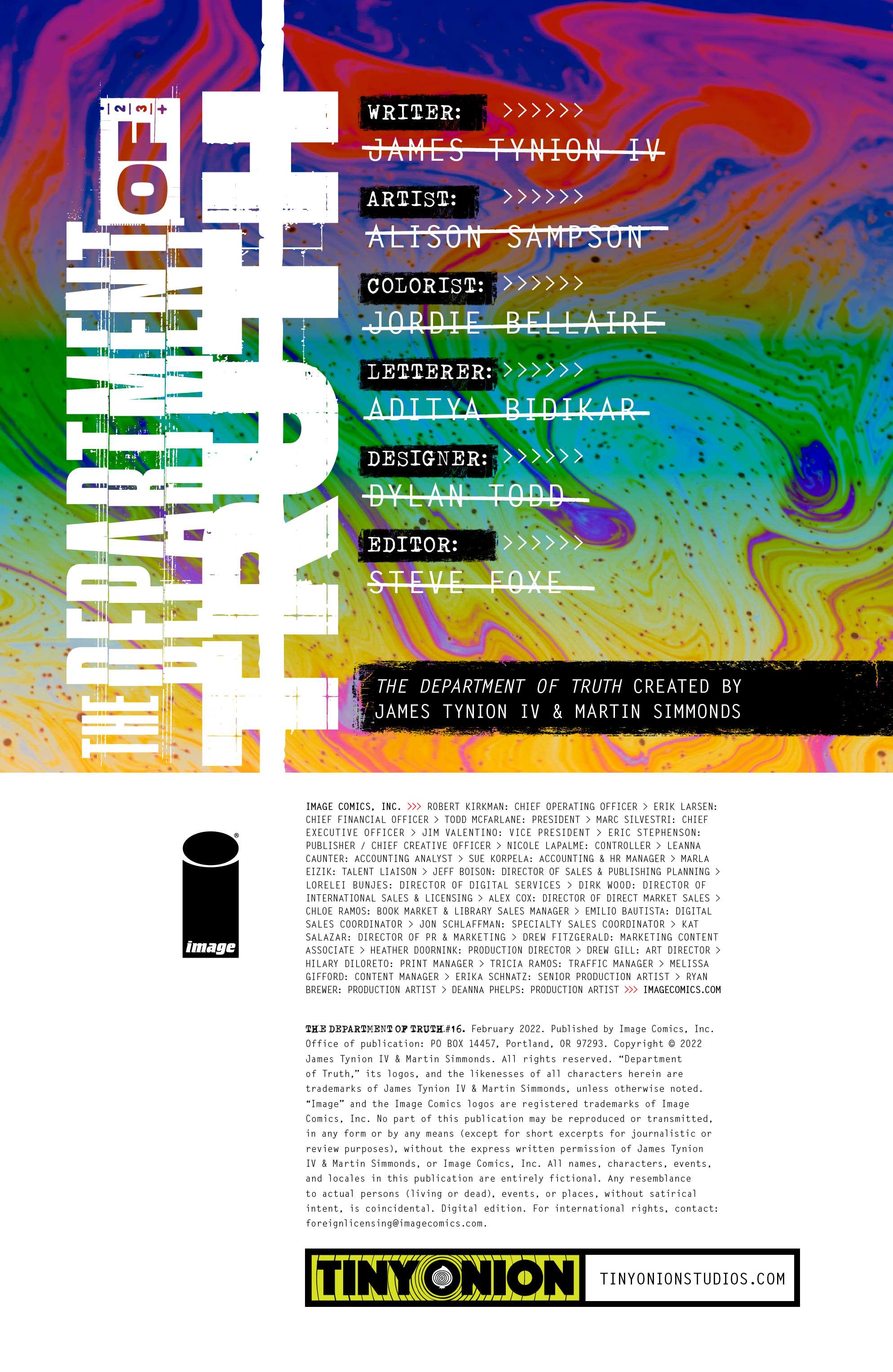 Read online The Department of Truth comic -  Issue #16 - 2