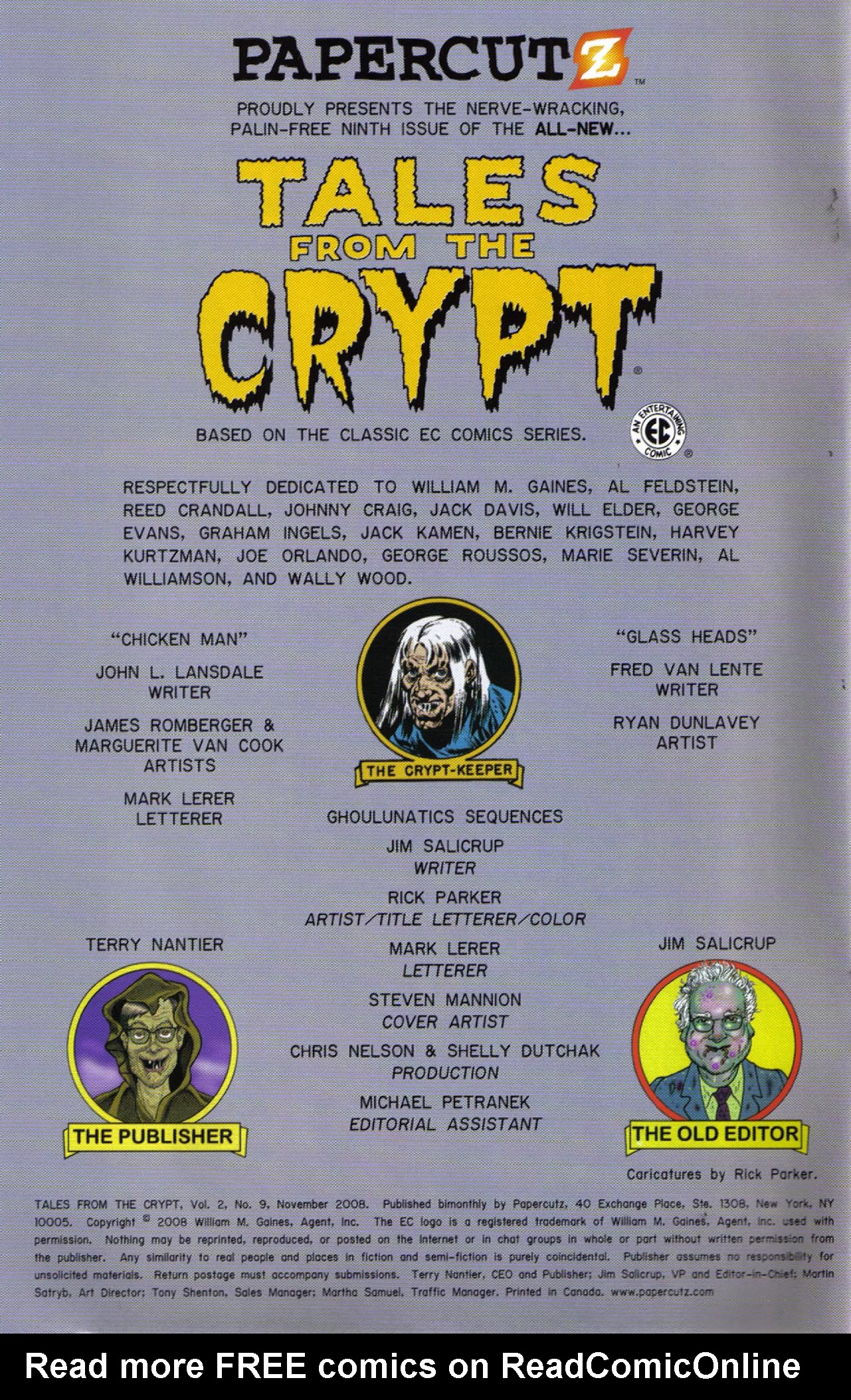 Read online Tales From The Crypt (2007) comic -  Issue #9 - 2