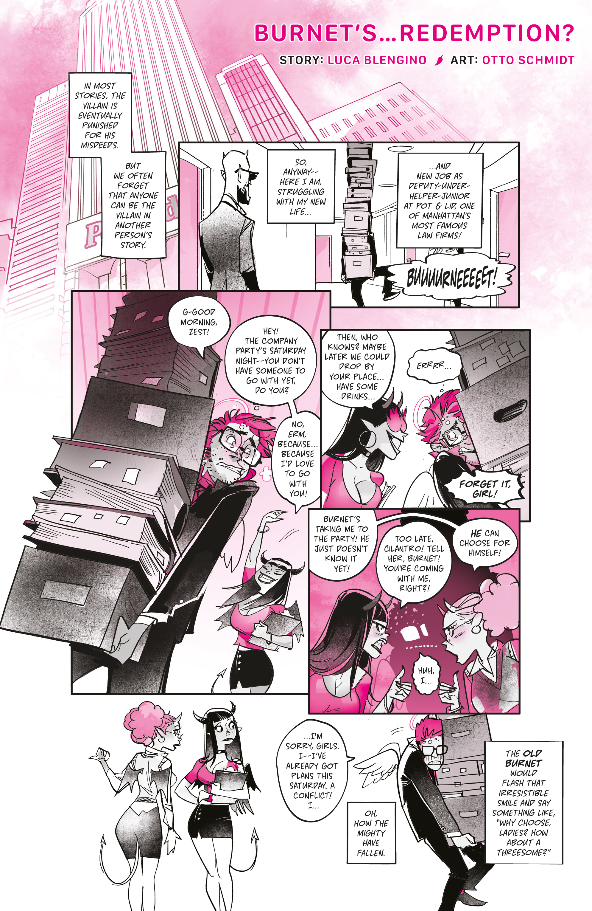 Read online Mirka Andolfo's Sweet Paprika: Black White & Pink (One-Shot) comic -  Issue # Full - 46