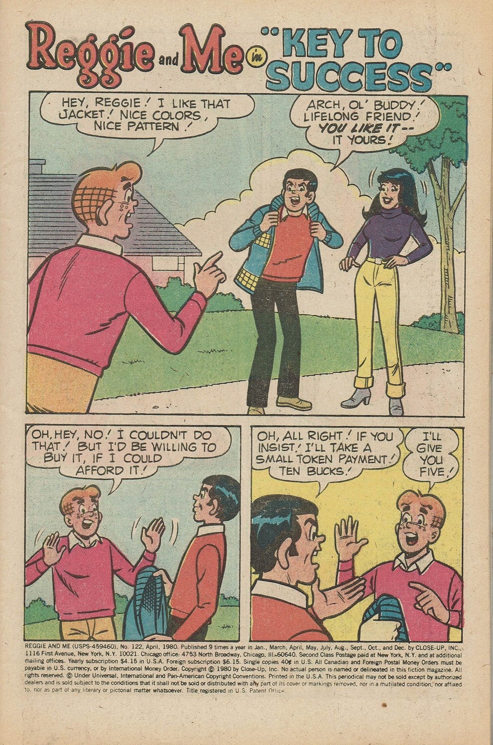 Read online Reggie and Me (1966) comic -  Issue #122 - 3
