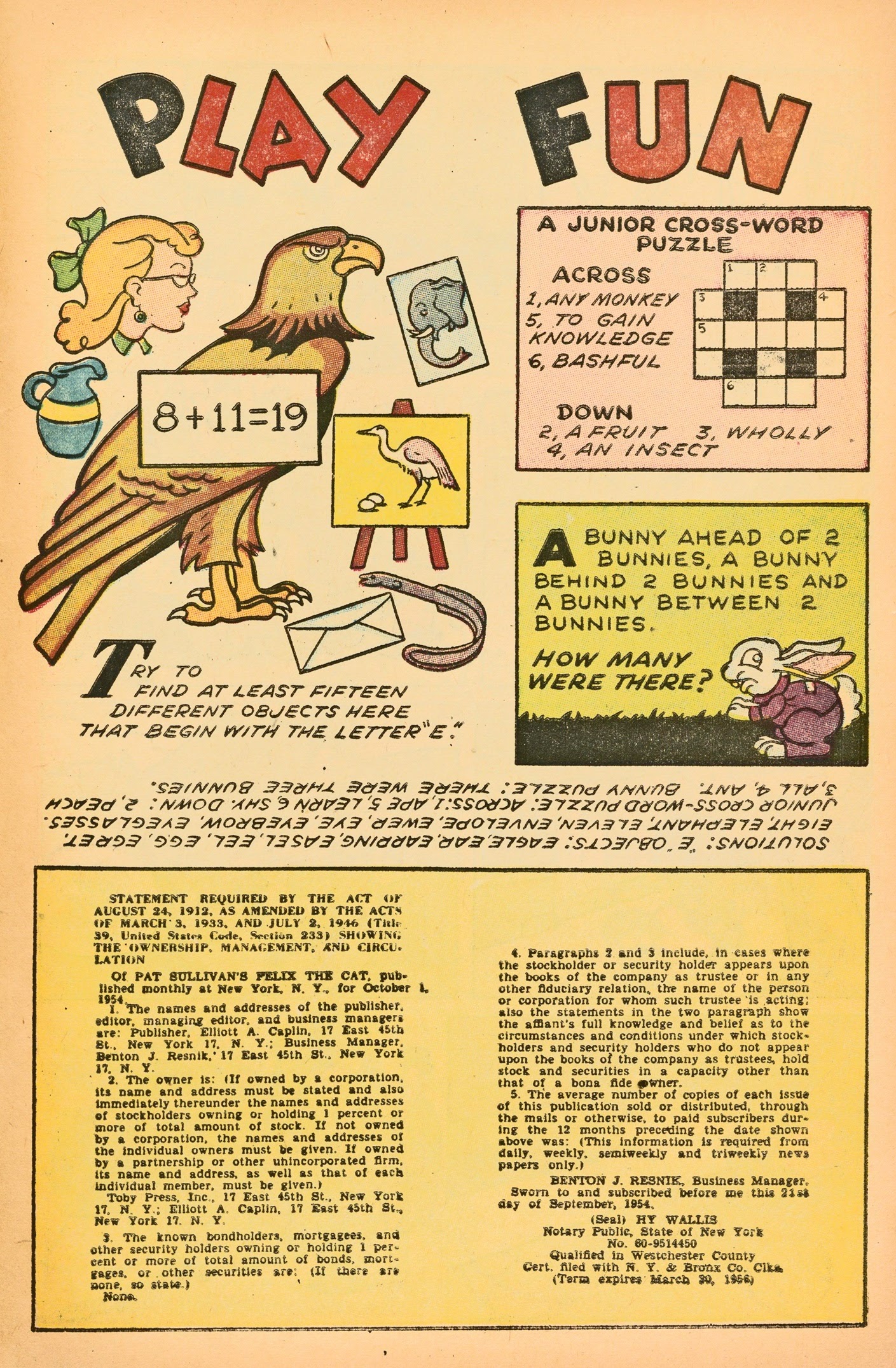 Read online Felix the Cat (1951) comic -  Issue #59 - 29