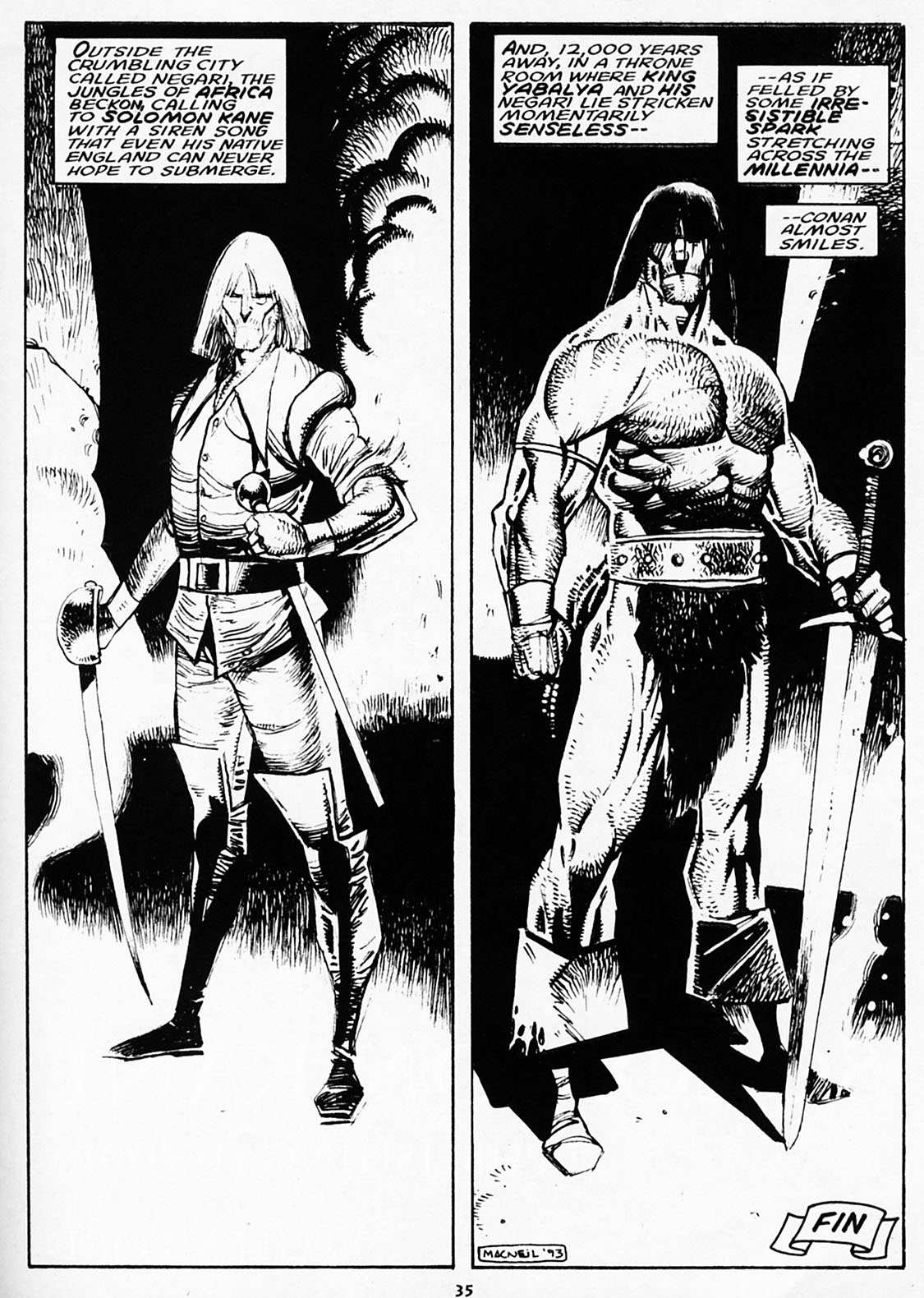 Read online The Savage Sword Of Conan comic -  Issue #220 - 36